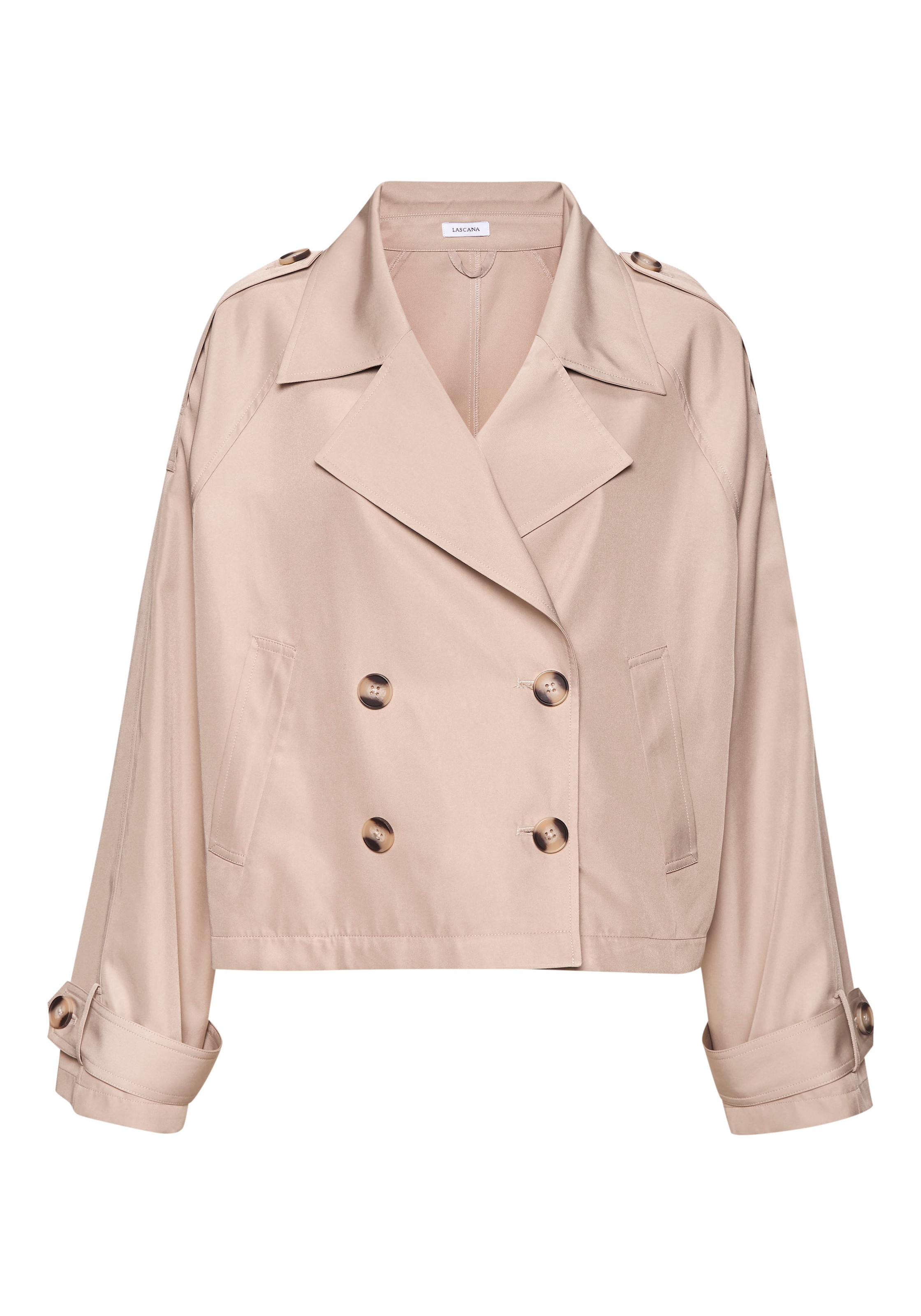 LASCANA Kurzjacke »Amira«, im Trench-Stil, Trenchjacke, Übergangsjacke, casual