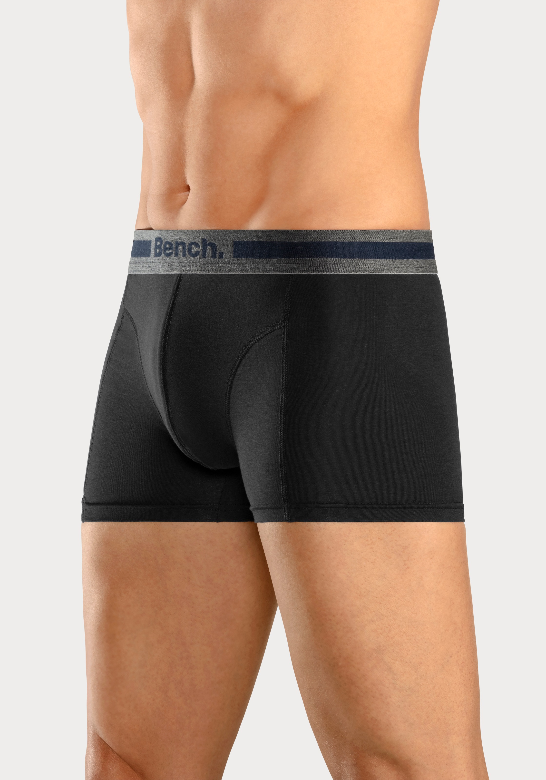 Bench. Boxer »Boxershorts für Herren«, (Packung, 4 St.), Unterhosen mit Overlock-Nähten vorn