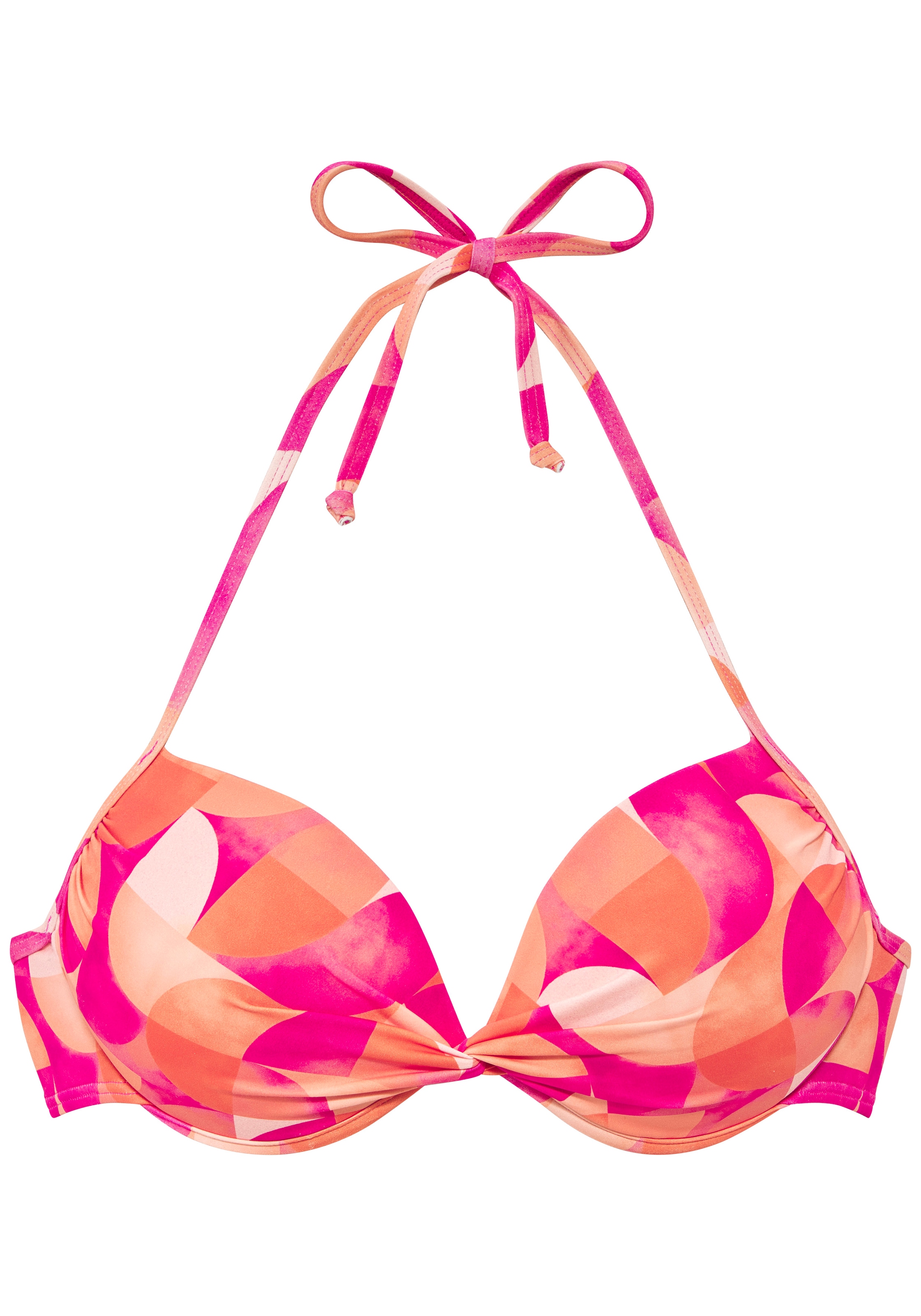LASCANA Push-Up-Bikini-Top »Tilly« mit modernem Allover-Print