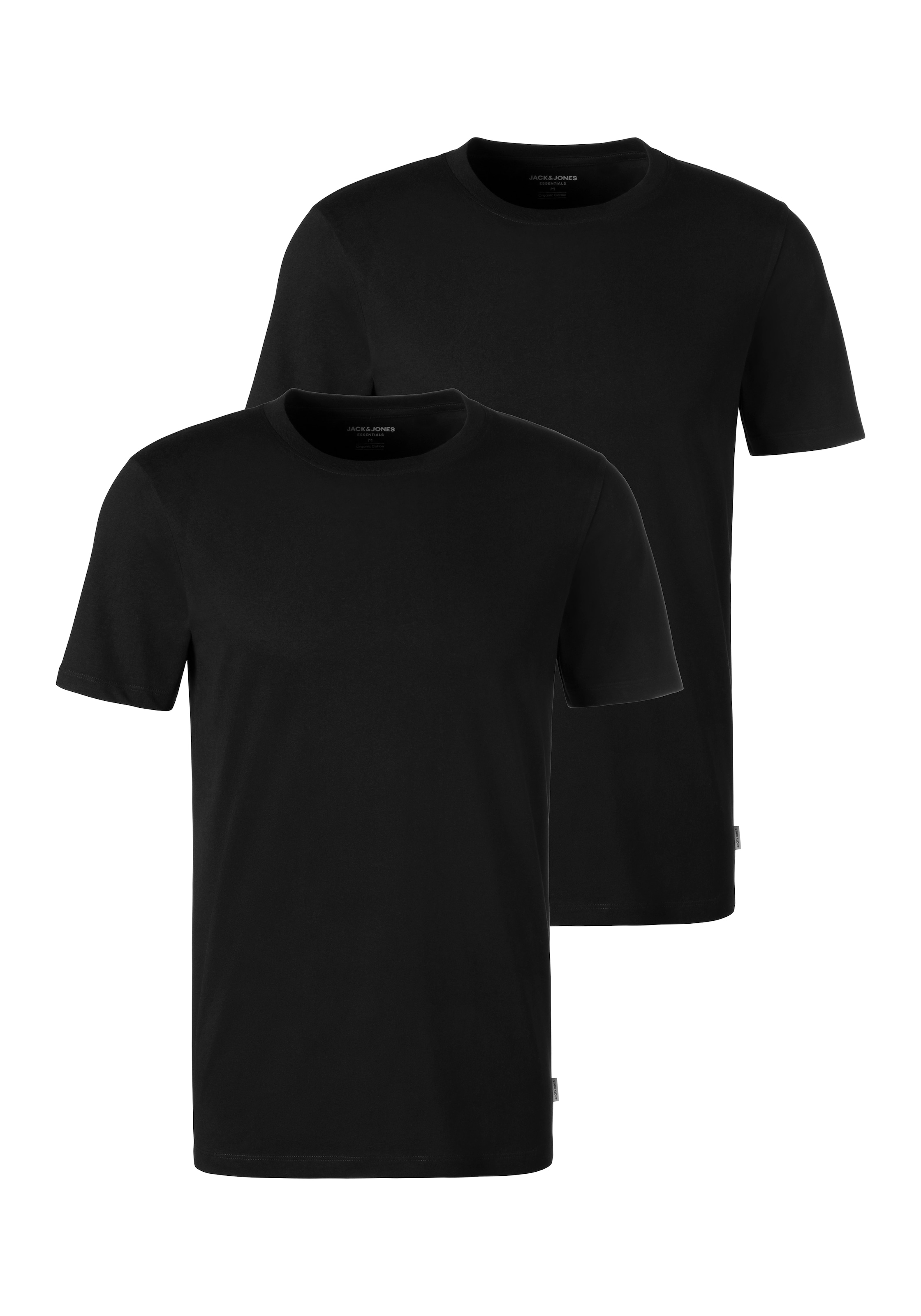 Jack & Jones T-Shirt »Crew-Neck«, unifarben, modisch, regular fit, Baumwolle, Rundhals
