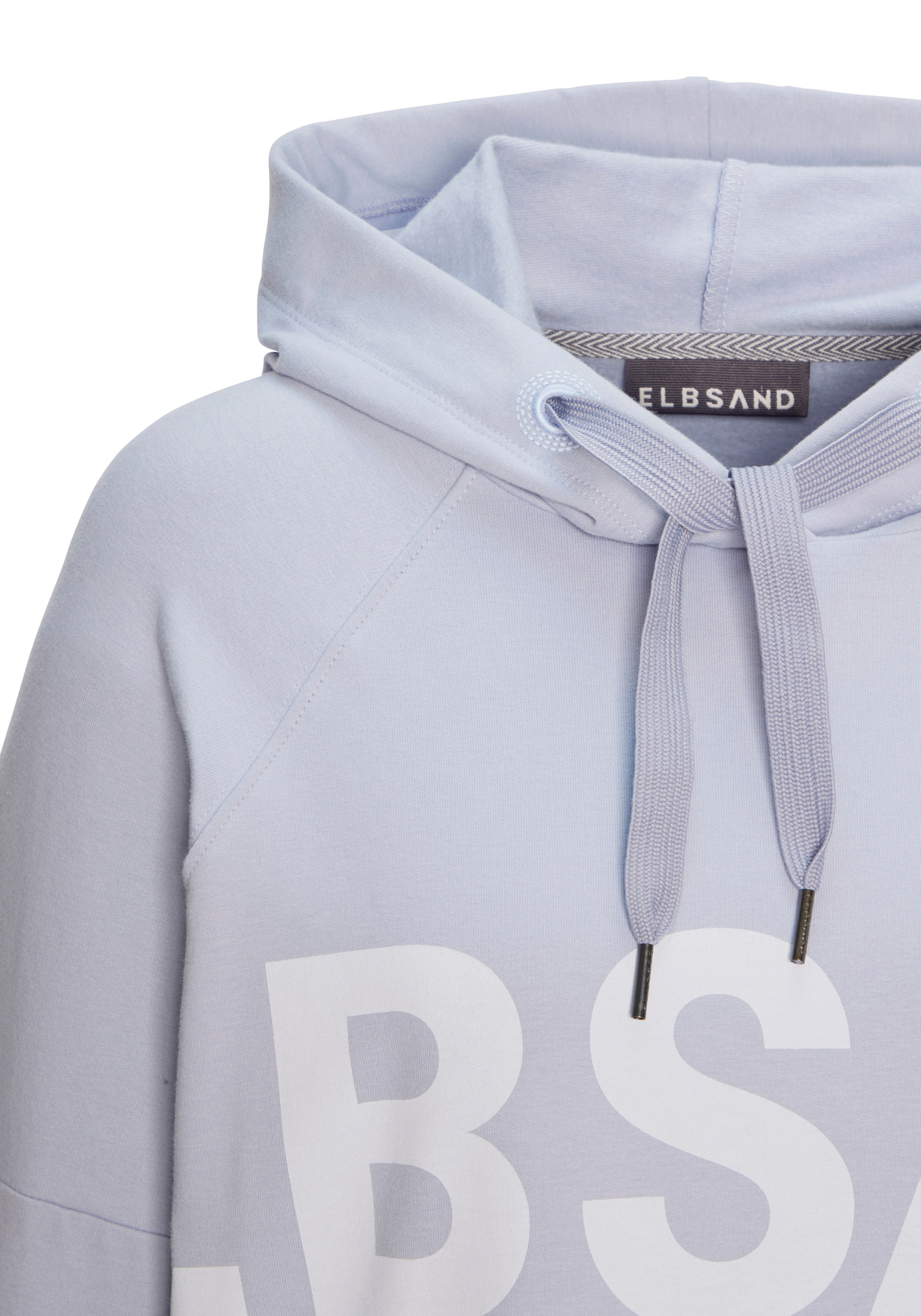 Elbsand Kapuzensweatshirt »Seldis«, mit großem Logodruck vorne, bequemer Hoodie aus Baumwolle
