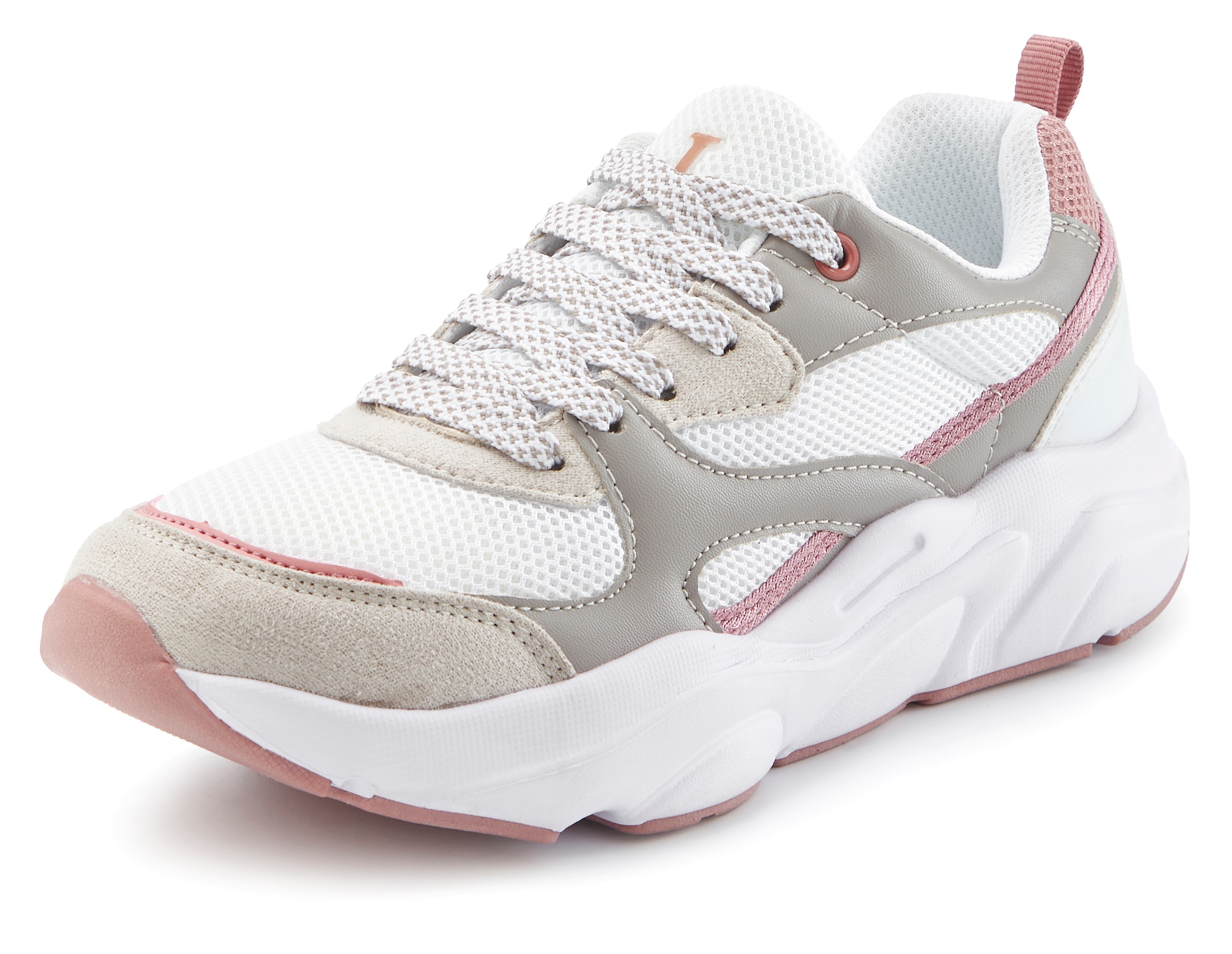 LASCANA Sneaker, mit ultraleichter Chunky-Sohle, Schnürhalbschuh, Freizeitschuh