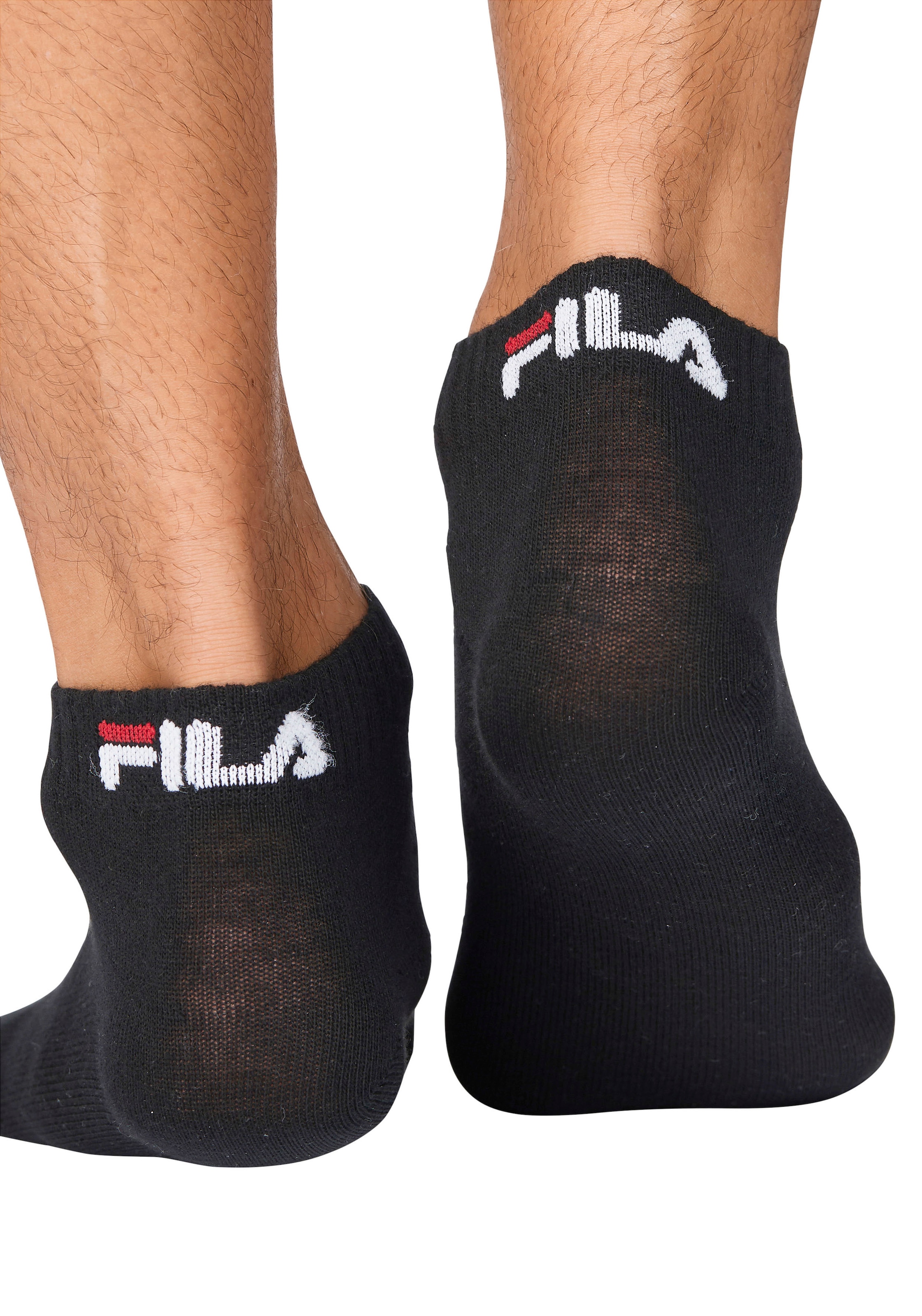 Fila Kurzsocken »UNISEX INVISIBLE PLAIN SOCKS« 6 Stk. tlg. Baumwollmischung, Rippenbündchen, flache Zehennaht