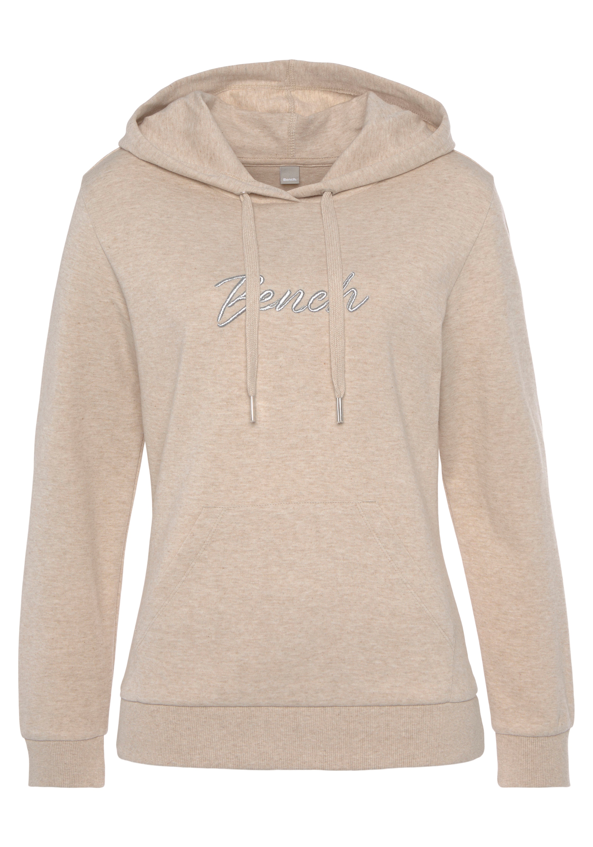 Bench. Loungewear Kapuzensweatshirt, mit glänzender Logostickerei, Loungewear, Loungeanzug