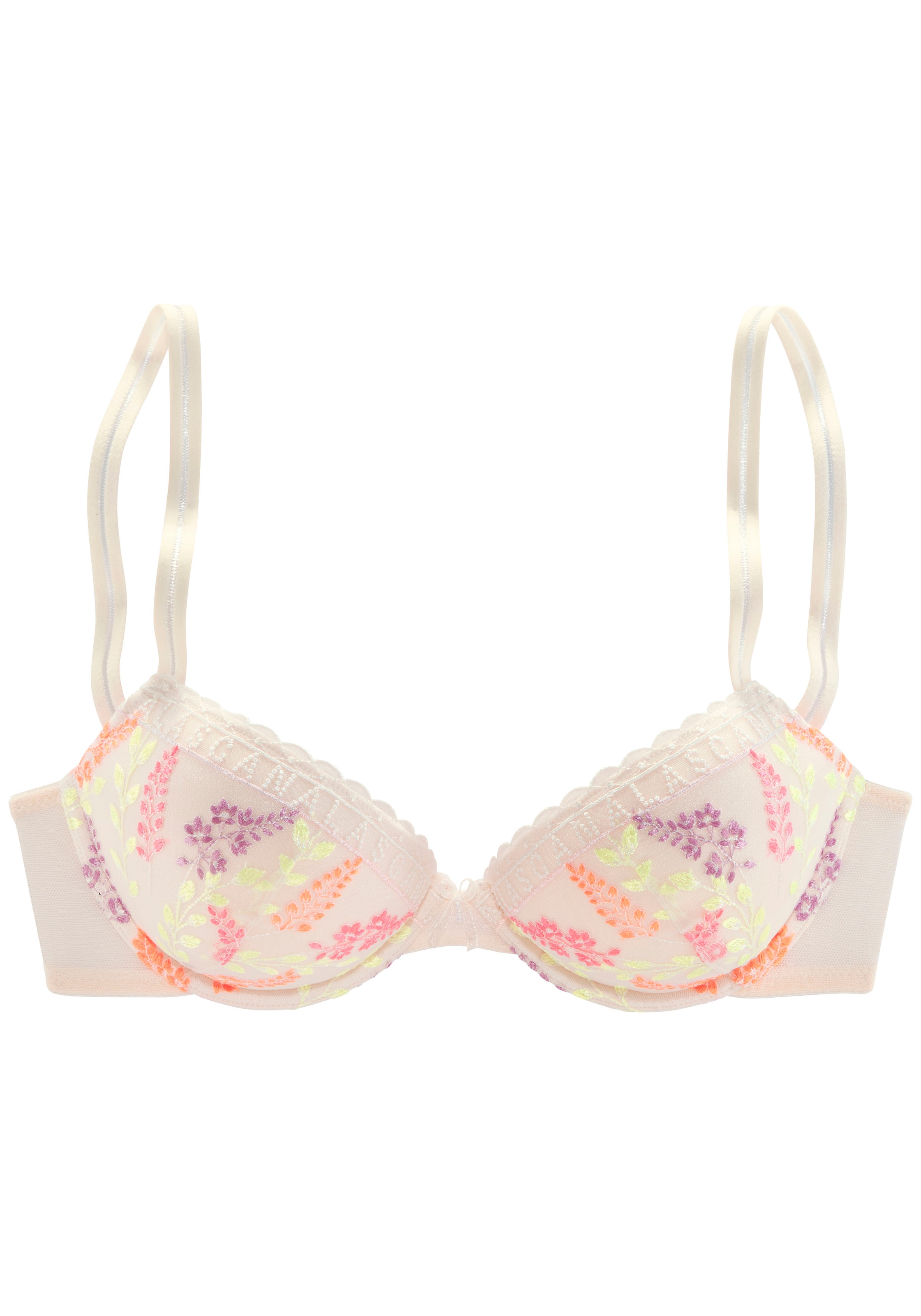 LASCANA Push-up-BH, mit zarter, blumiger Stickereispitze, sexy Dessous