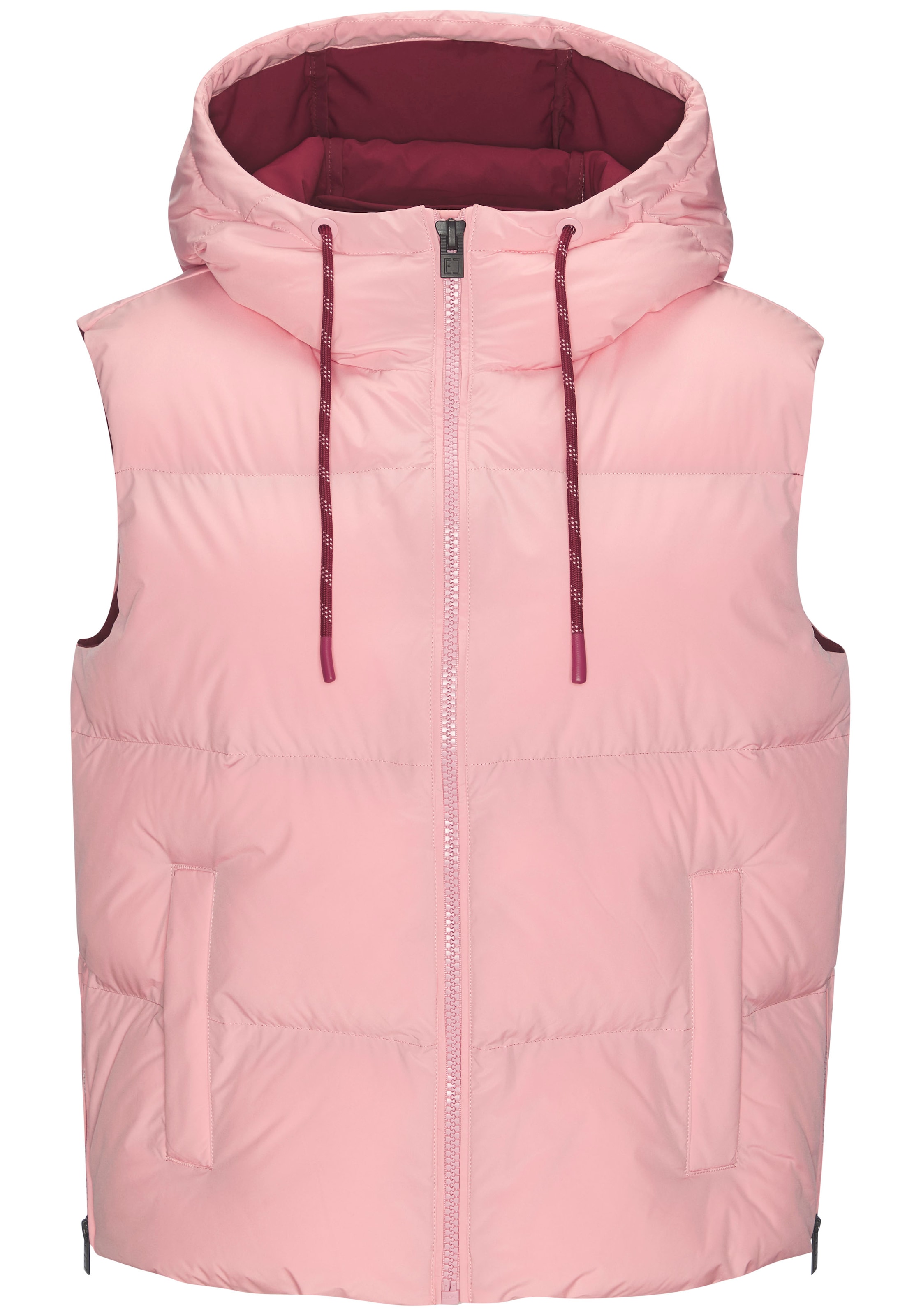 Elbsand Steppweste , mit großem Logoprint auf dem Rücken
