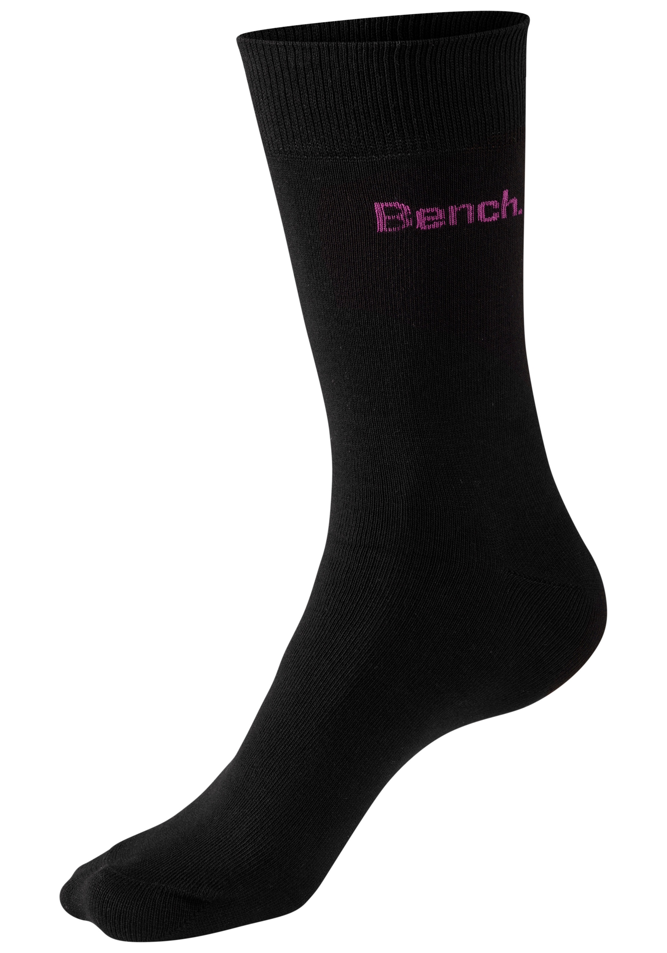 Bench. Basicsocken »Herrensocken für Beruf und Freizeit« Packung, 6 Paar tlg. mit farbigem kleinen Markenlogo