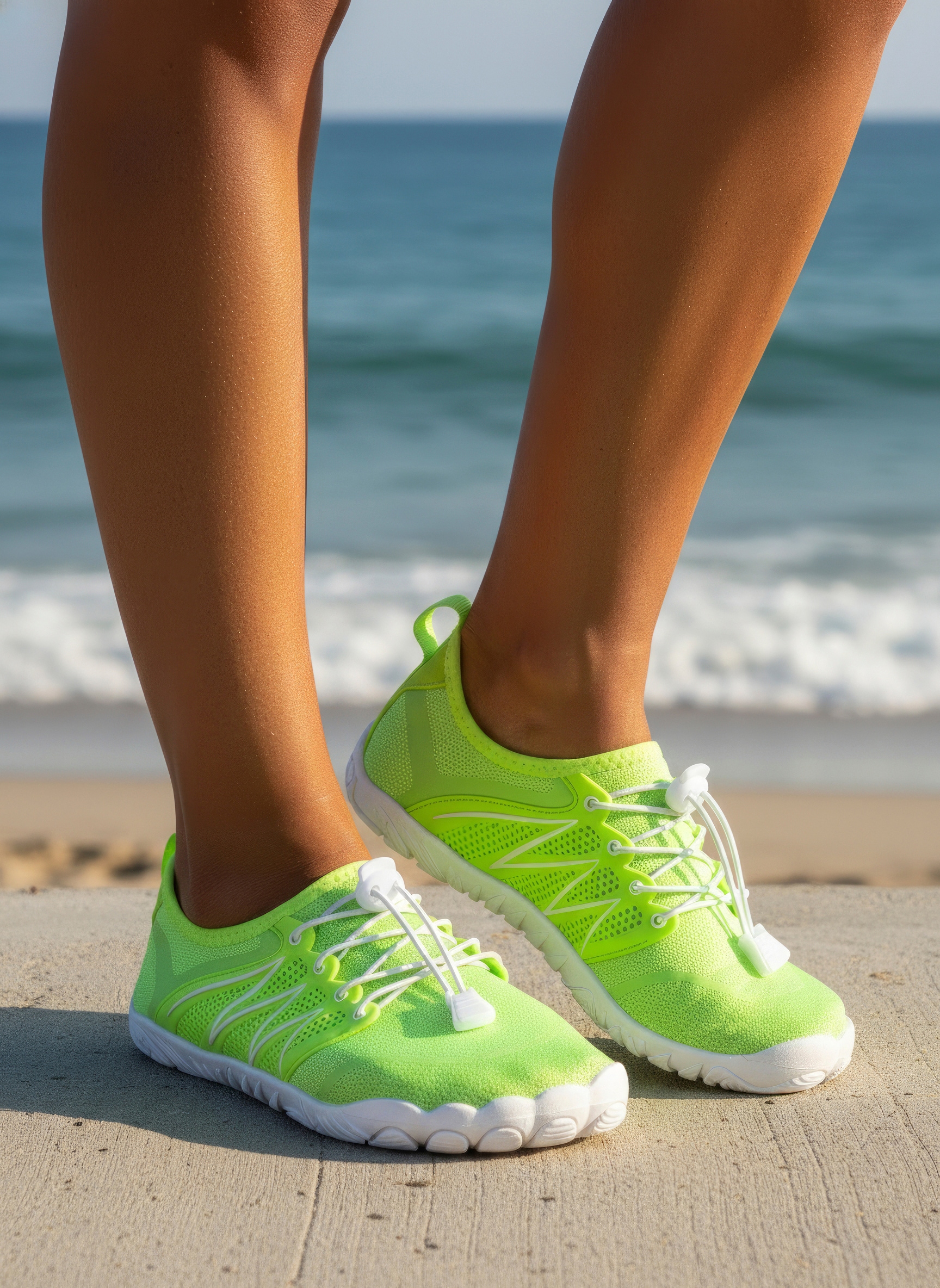 Venice Beach Badeschuh »Aquaschuh, Slipper, Wasserschuh«  mit elastischen Bändern für schnelles Reinschlüpfen ultraleicht VEGAN