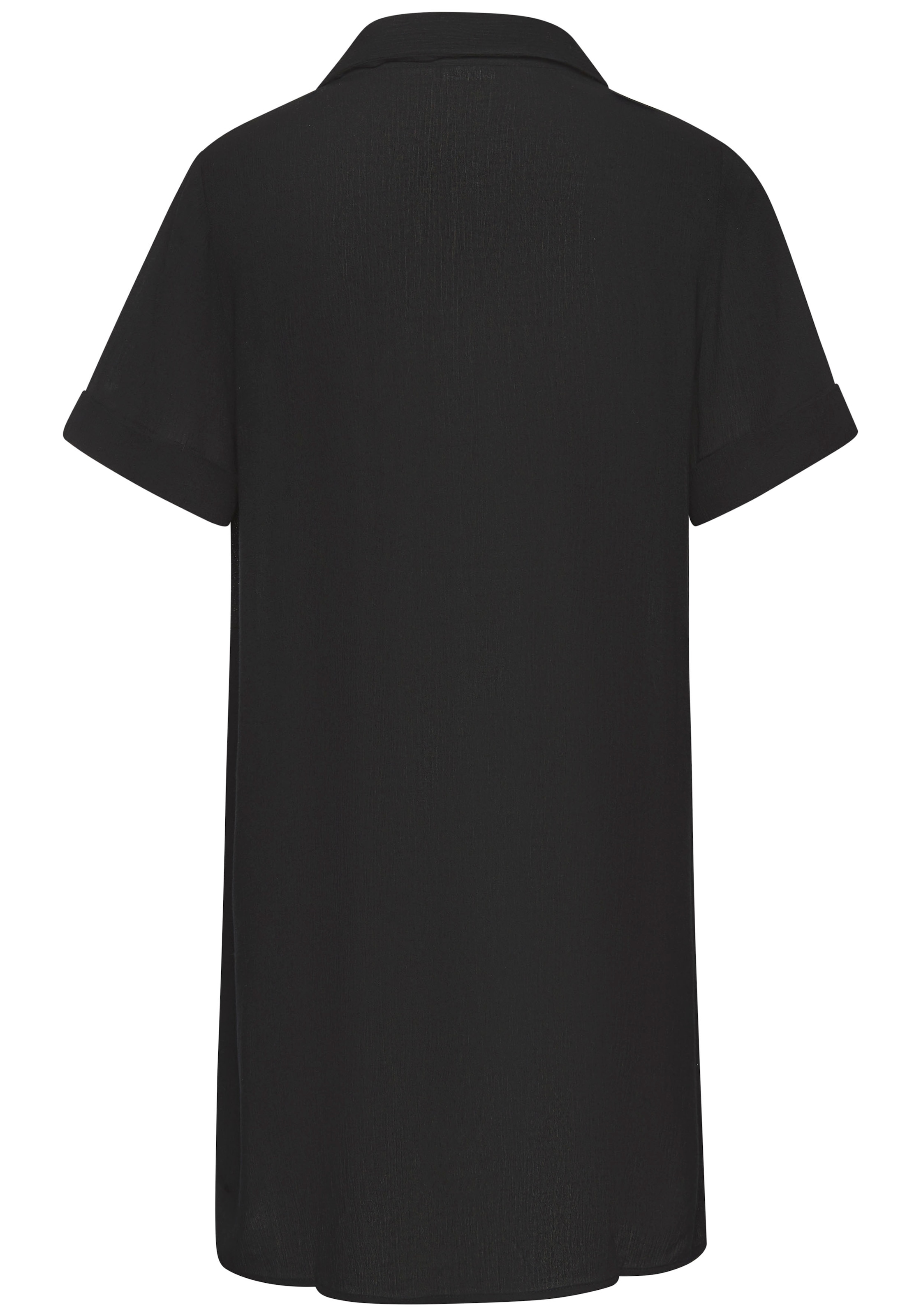 LASCANA Longbluse, mit Knopfleiste, Kurzarmbluse, Blusenkleid, sommerlich