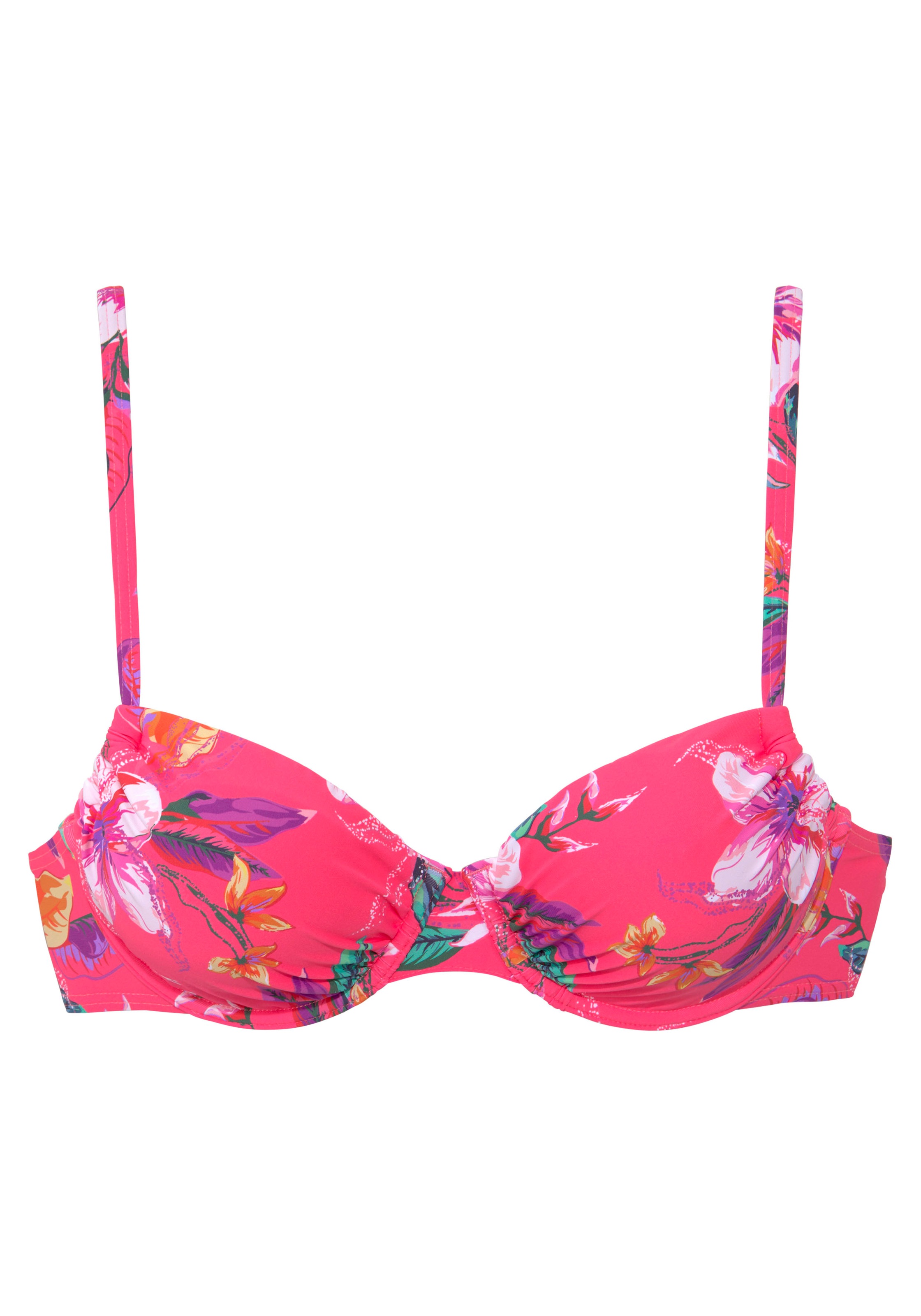 LASCANA Bügel-Bikini-Top »Malia« mit tropischem Print