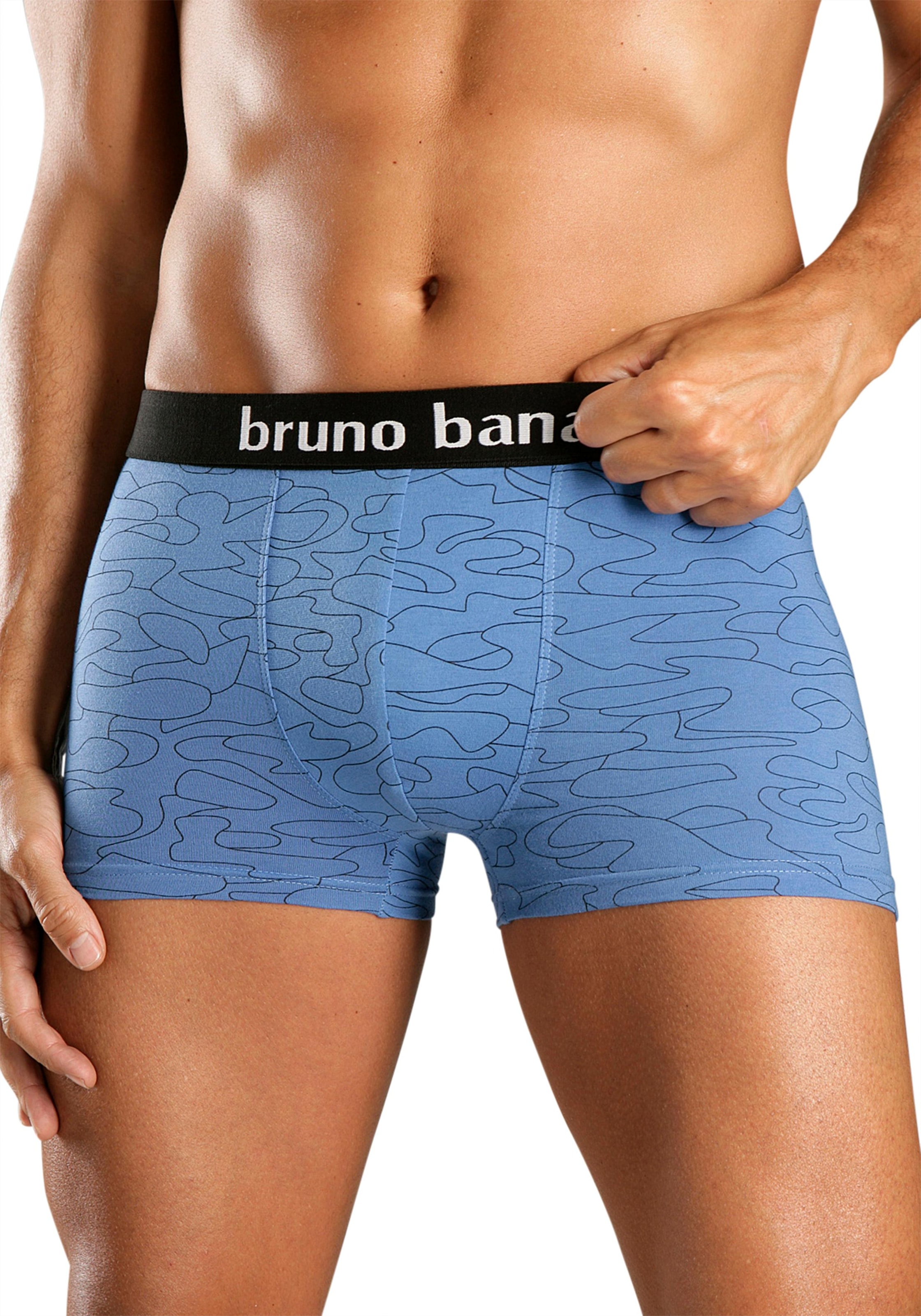 Bruno Banani Boxer »Boxershorts für Herren«, (Packung, 4 St.), mit Kontrast-Webbund