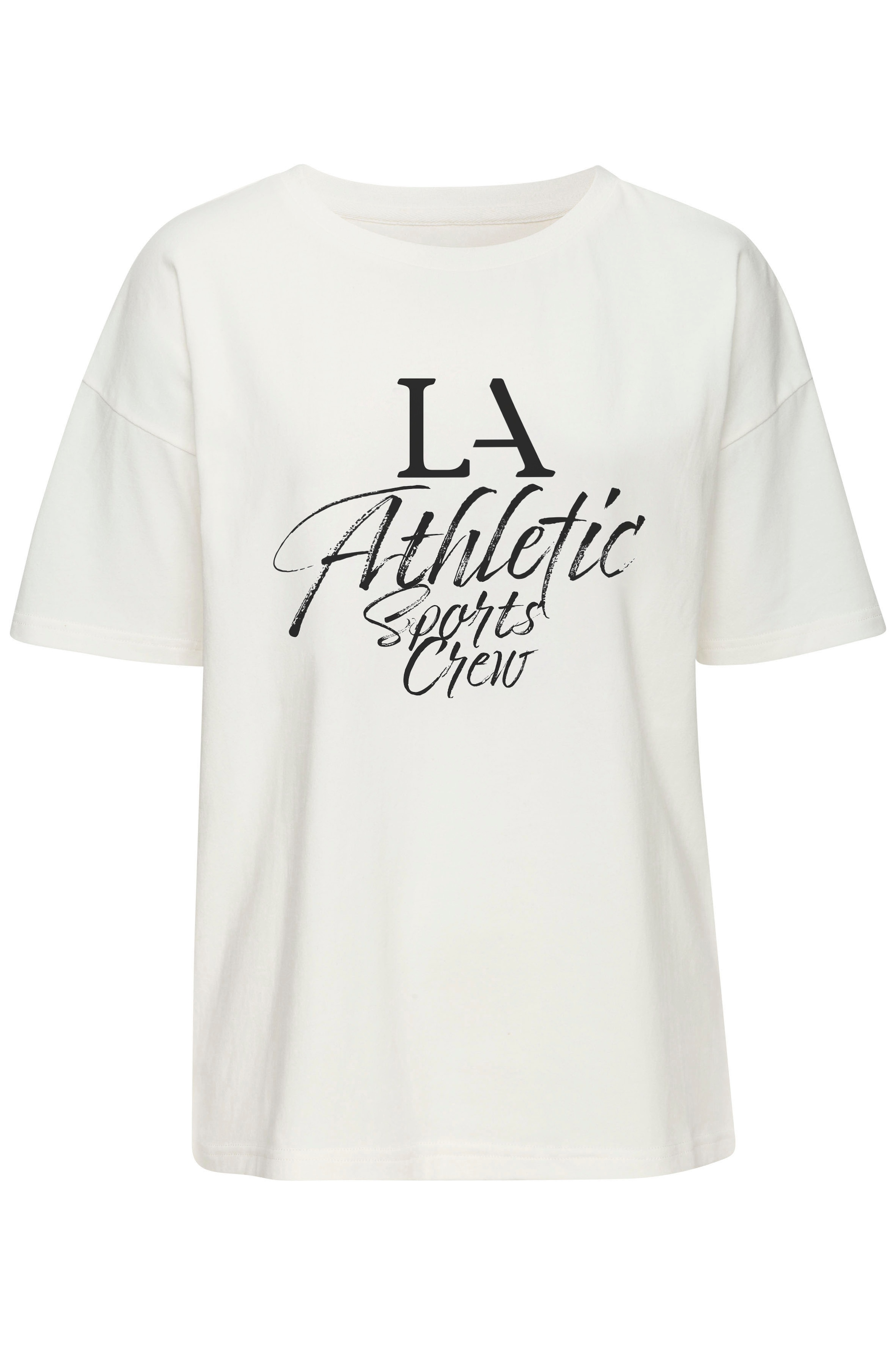 LASCANA ACTIVE T-Shirt, im Oversize-Schnitt mit sportlichem Schriftzug