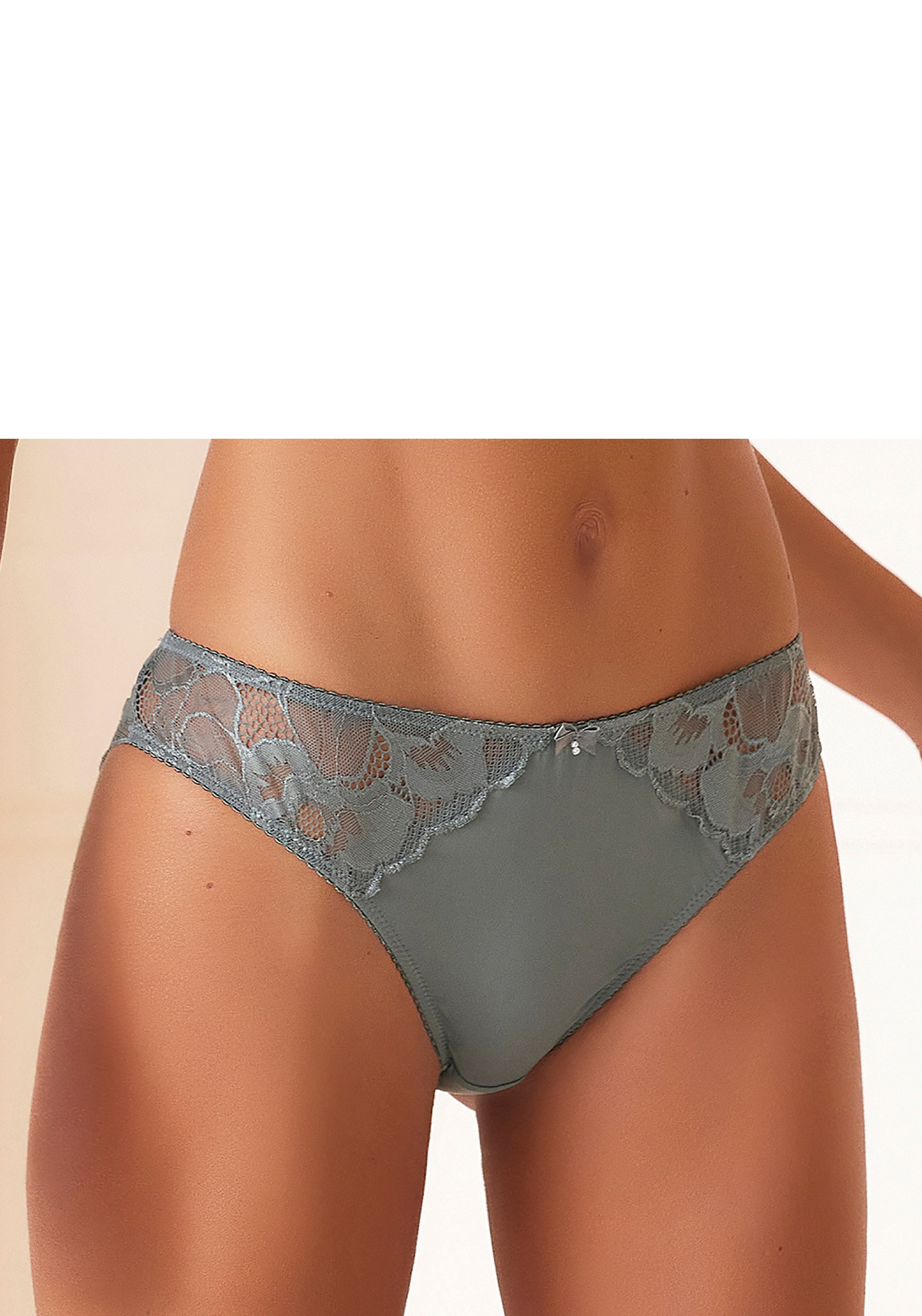 LASCANA Slip »Mably«, mit schönen Spitzeneinsätzen