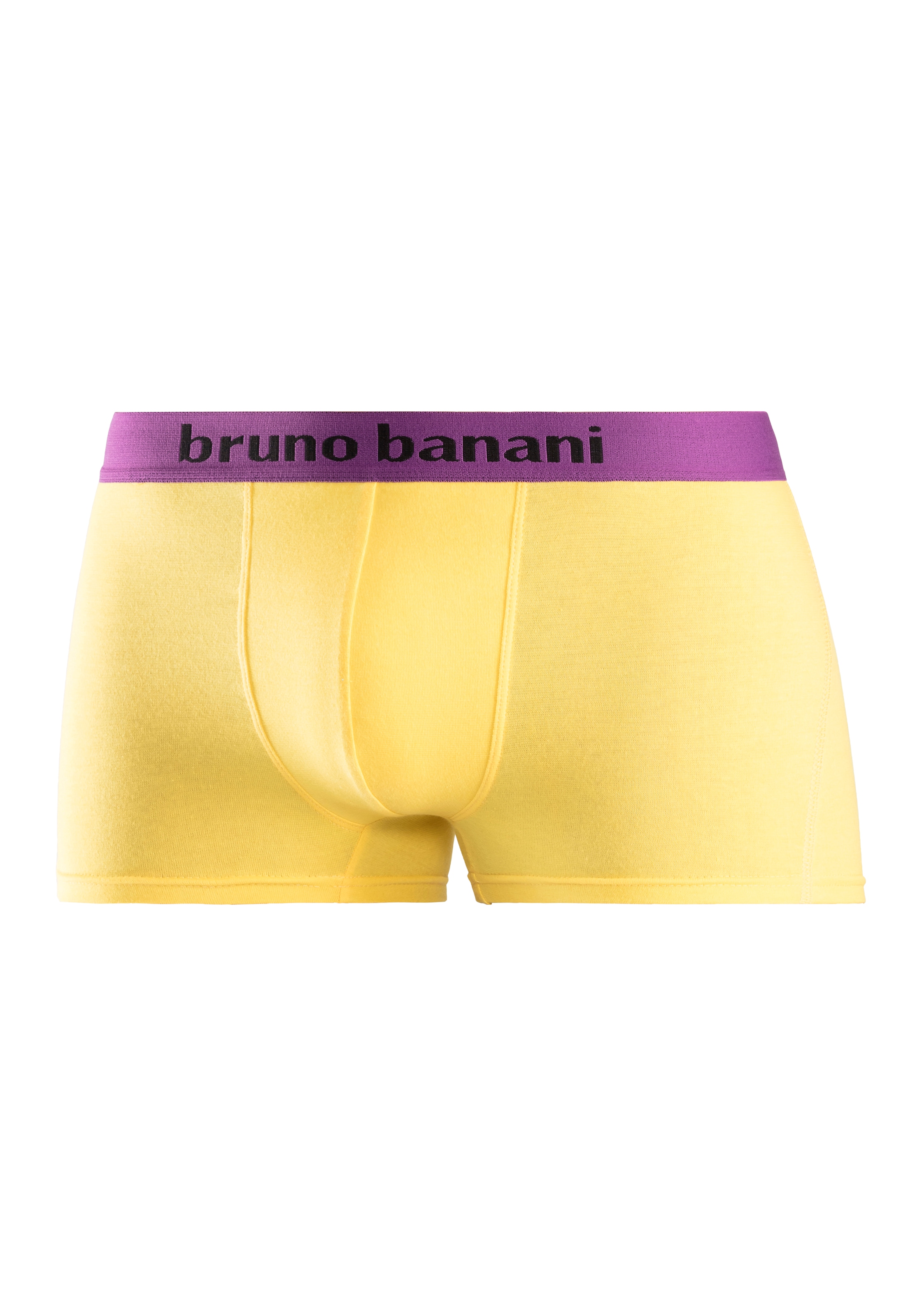 Bruno Banani Boxer »Boxershorts für Herren«, (Packung, 4 St.), mit farbigen Marken-Schriftzug am Bündchen