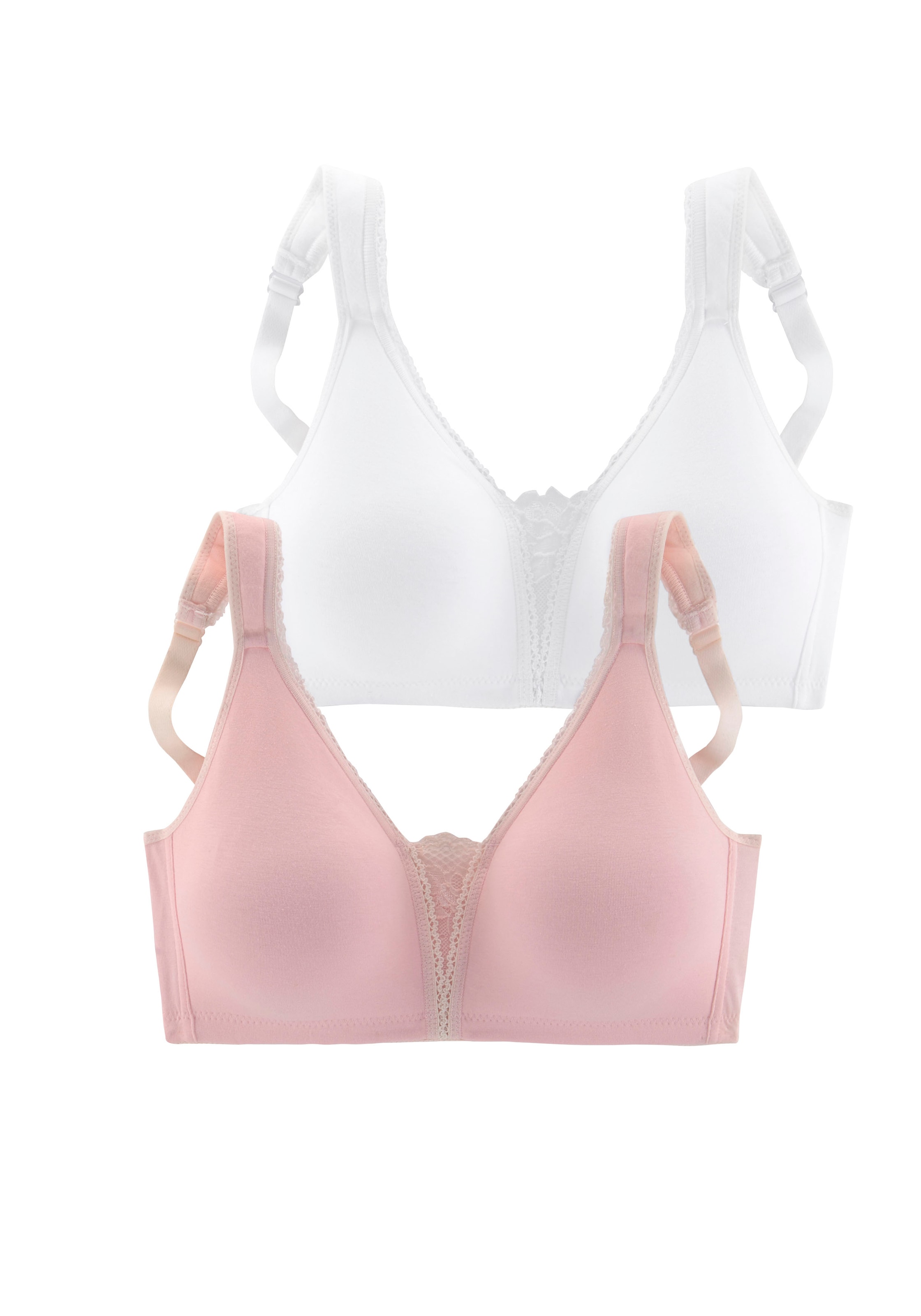 petite fleur Soft-BH, ohne Bügel mit Spitzen-Details