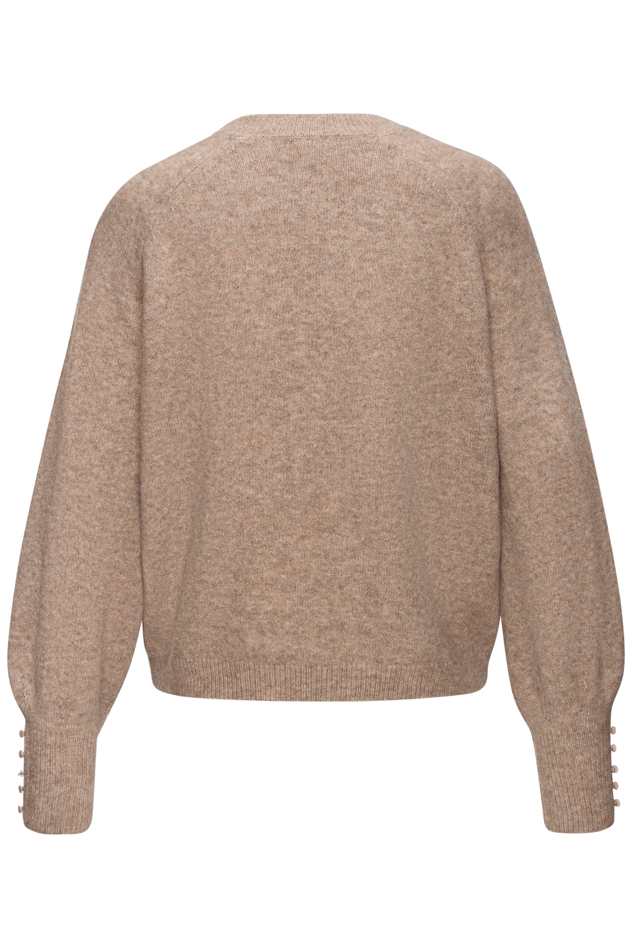 LASCANA Rundhalspullover mit Zierknöpfen, Winterpullover, kuschelig