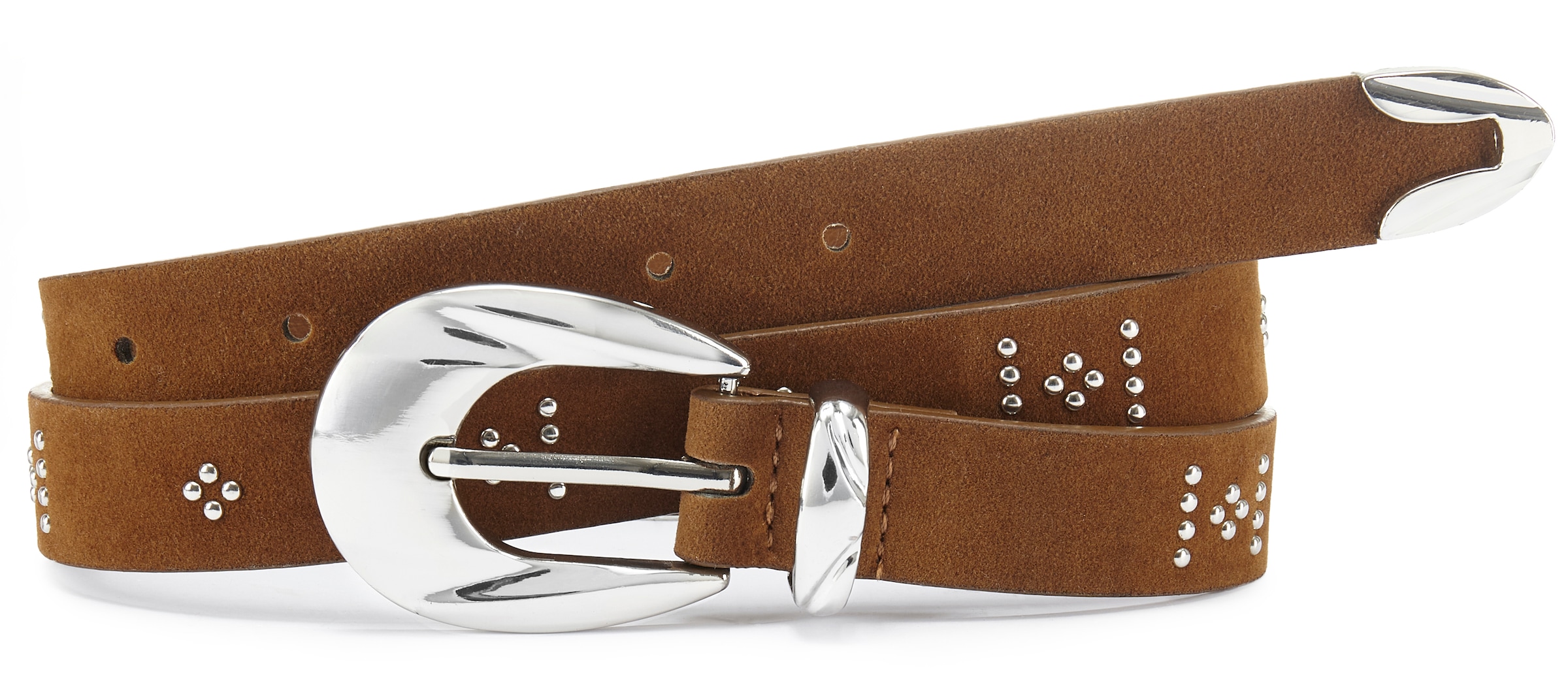 LASCANA Hüftgürtel »Hosengürtel, Jeansgürtel, Westerngürtel, Gürtel« NEU im modernen Western Look in Veloursleder-Optik