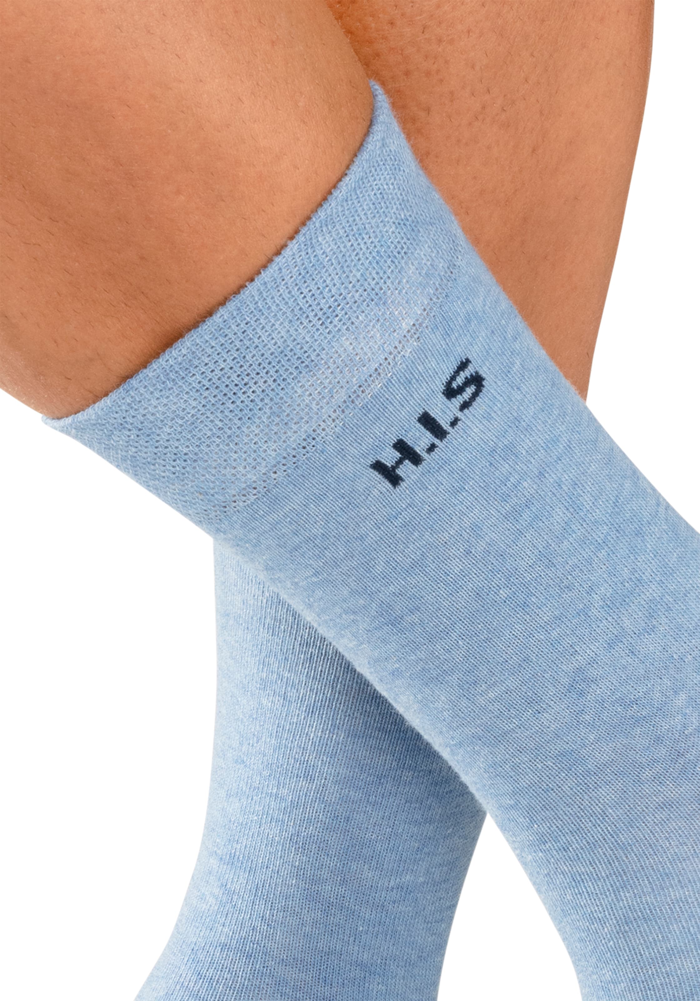 H.I.S Socken, (Packung, 4 Paar), mit druckfreiem Bündchen