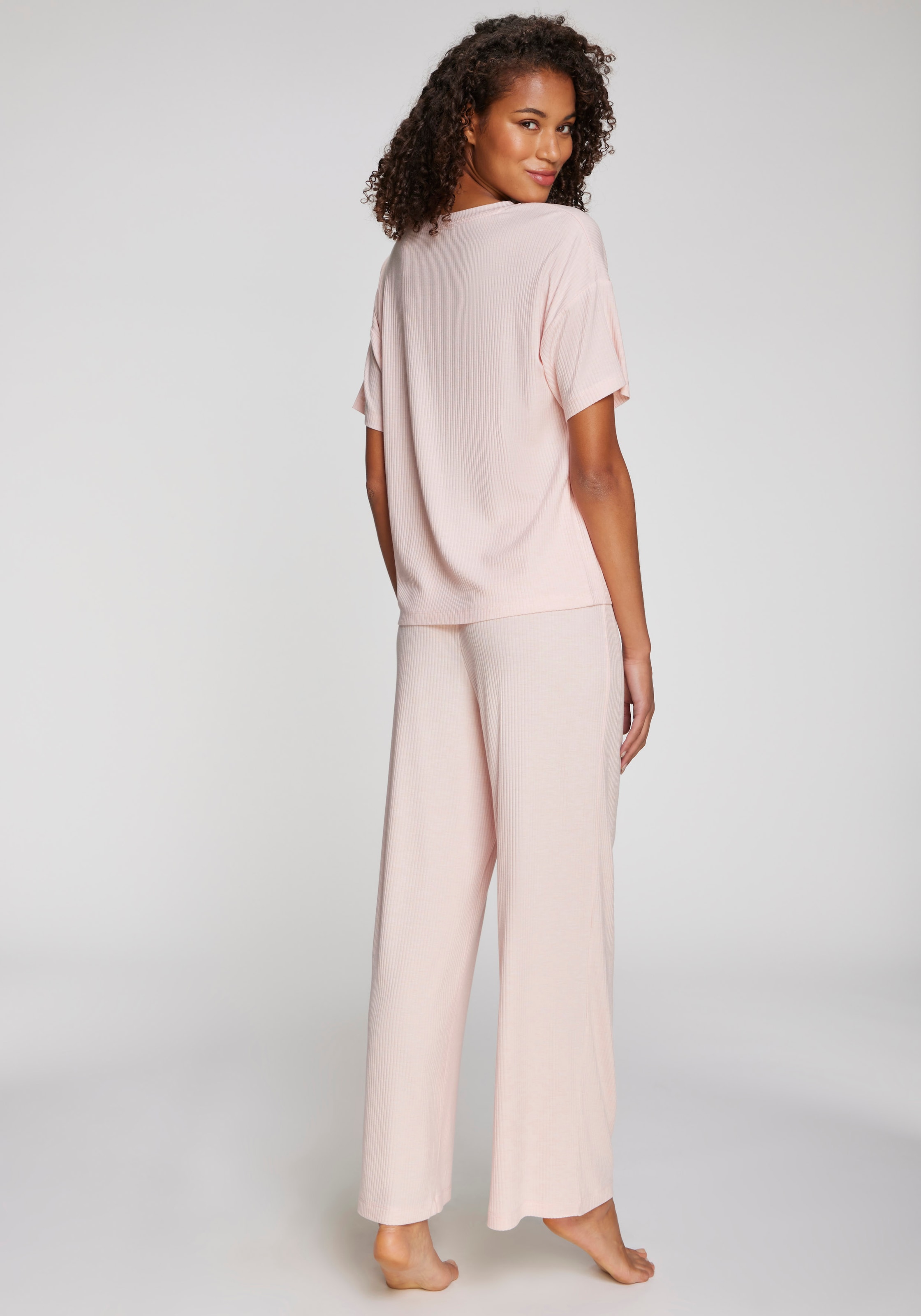 s.Oliver Pyjamahose  aus weicher Rippqualität