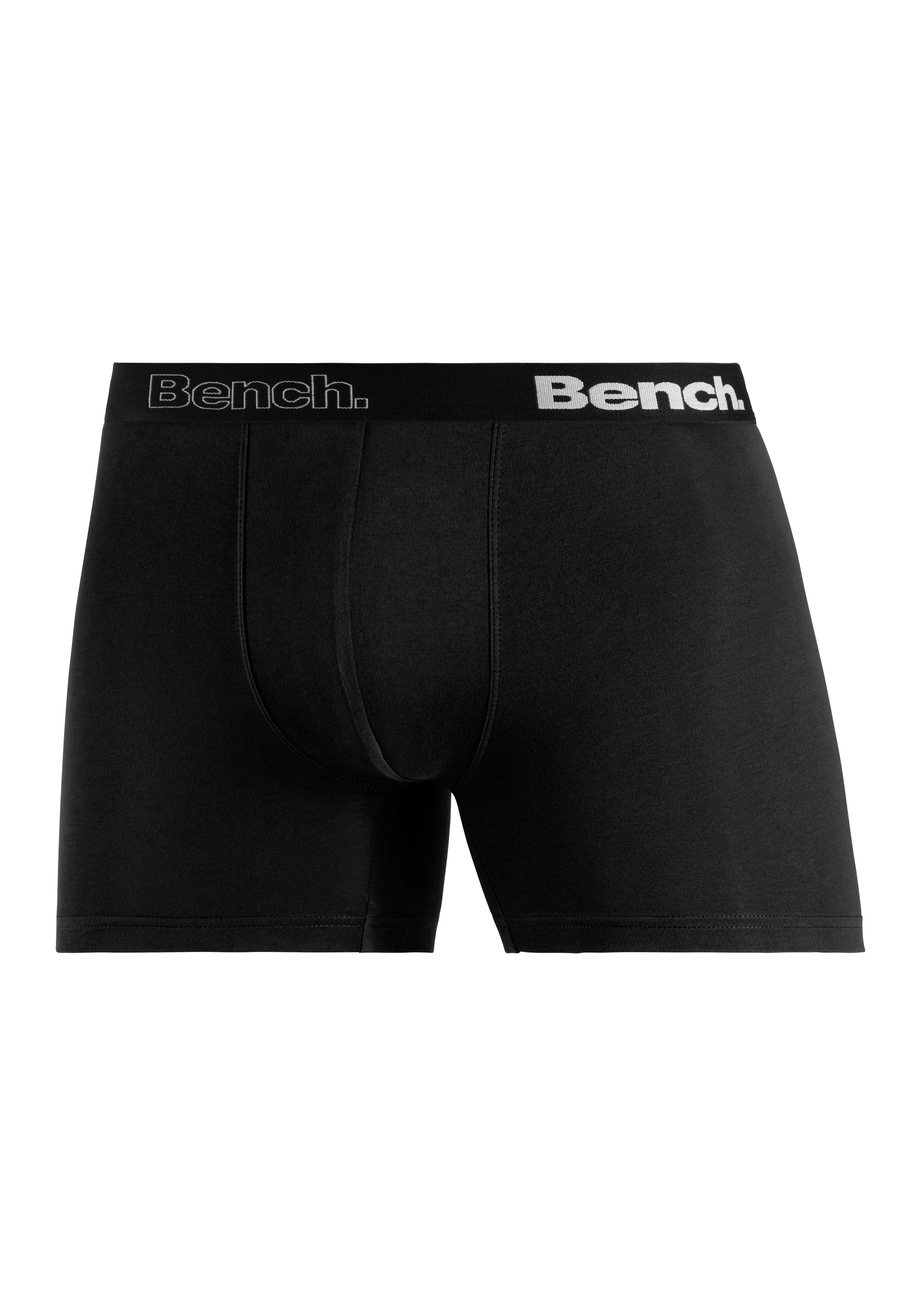 Bench. Langer Boxer »Boxershorts für Herren«, (Packung, 4 St.), Unterhosen mit Logoschriftzug im Bund