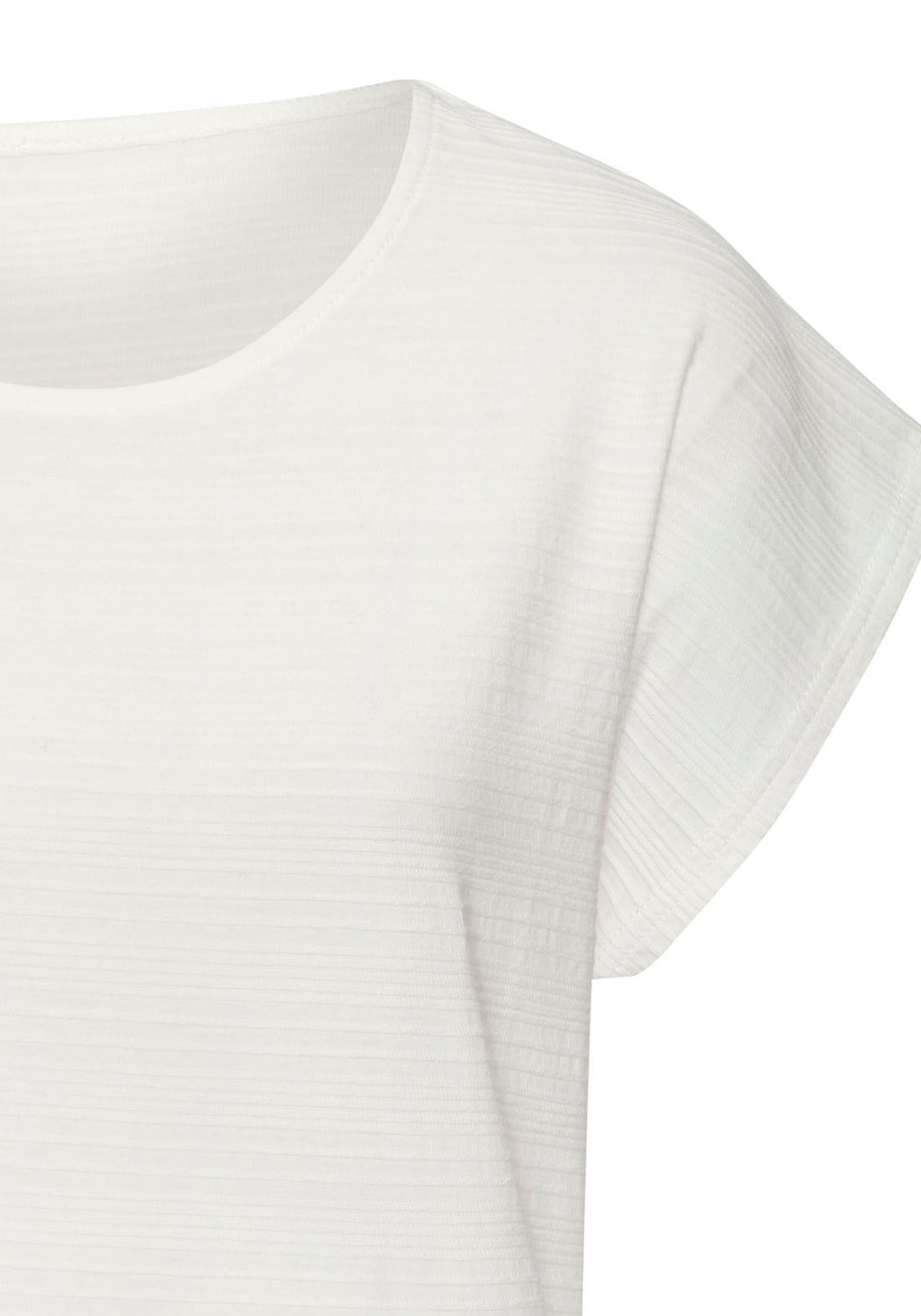 Vivance T-Shirt »mit modischer Streifenstruktur«, aus weicher Baumwoll-Qualität