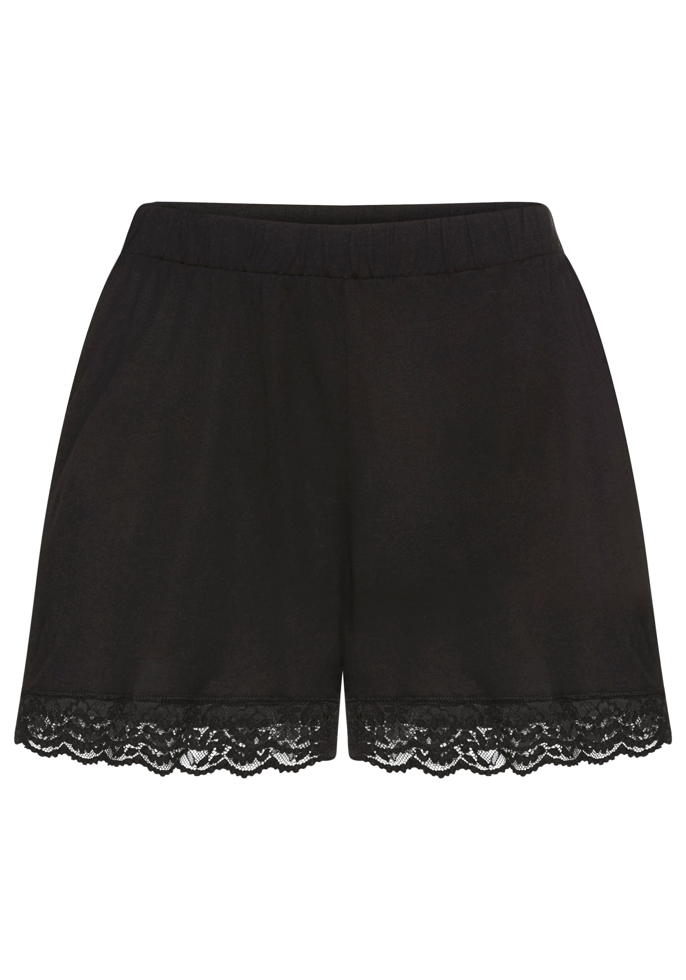 LASCANA Schlafhose  mit Spitzenbesatz am Beinsaum