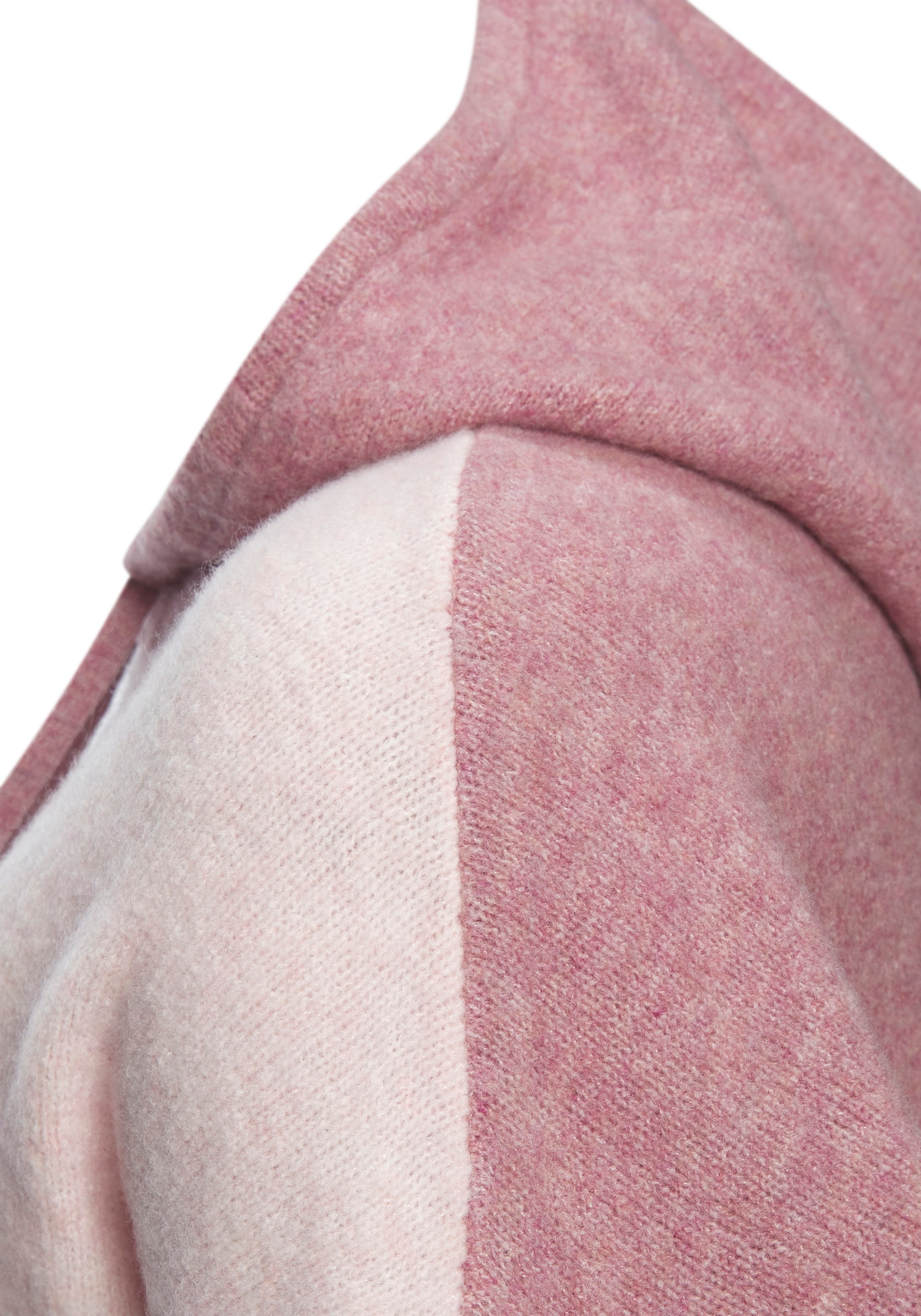 Vivance Kapuzenpullover »in lässiger Colorblock-Optik aus softer Strickware« Pullover mit Kapuze, Kuschelpullover, locker und kaschierender Schnitt