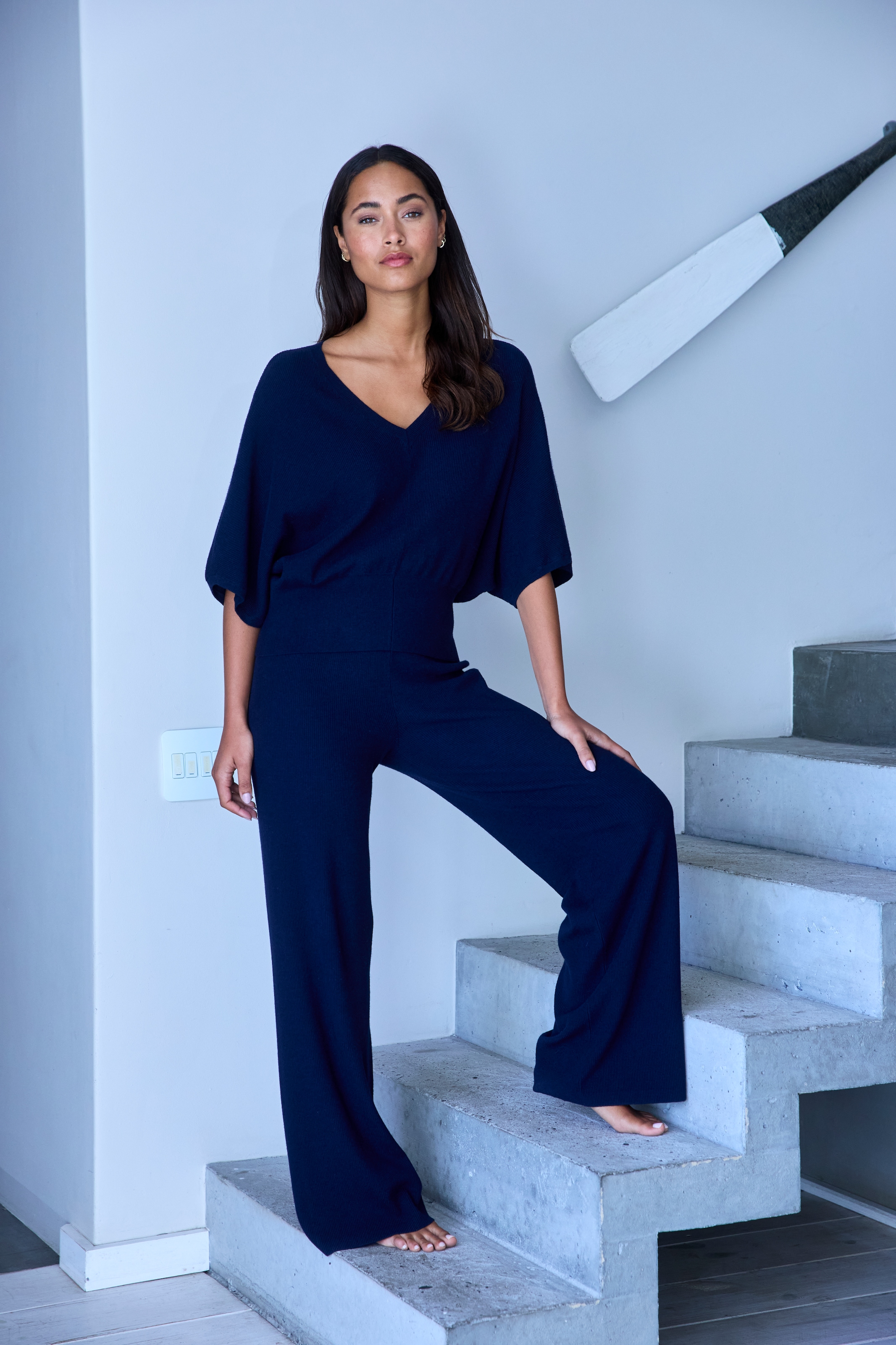 Copenhagen Studios Strickhose  aus hochwertigem Rippstrick, Loungewear