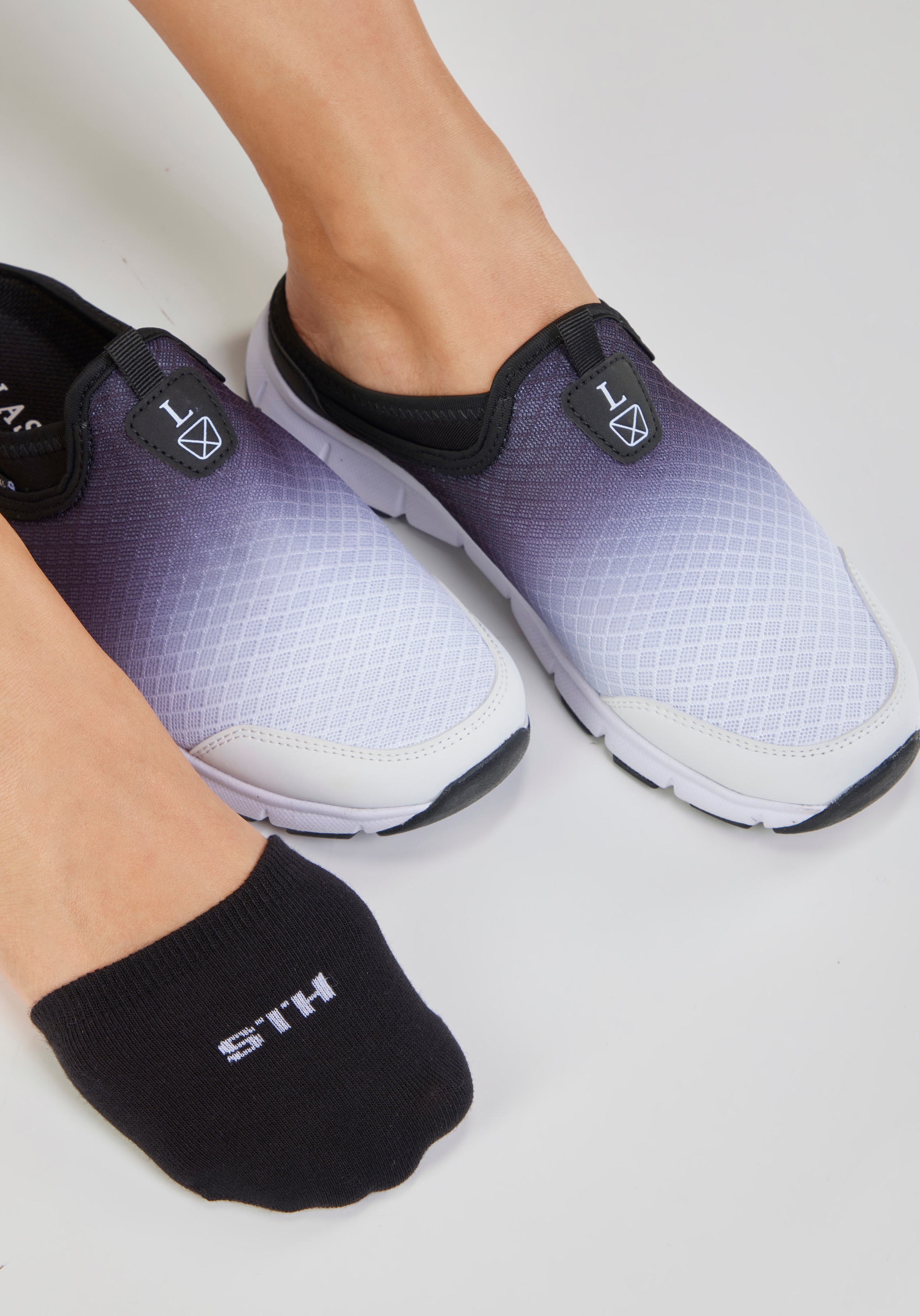 H.I.S Zehlinge »Damen Zehentopper, Zehensocken, Halbsocken mit Baumwolle« Packung, one size, 3 Paar tlg. halbe Socken für Pantoletten