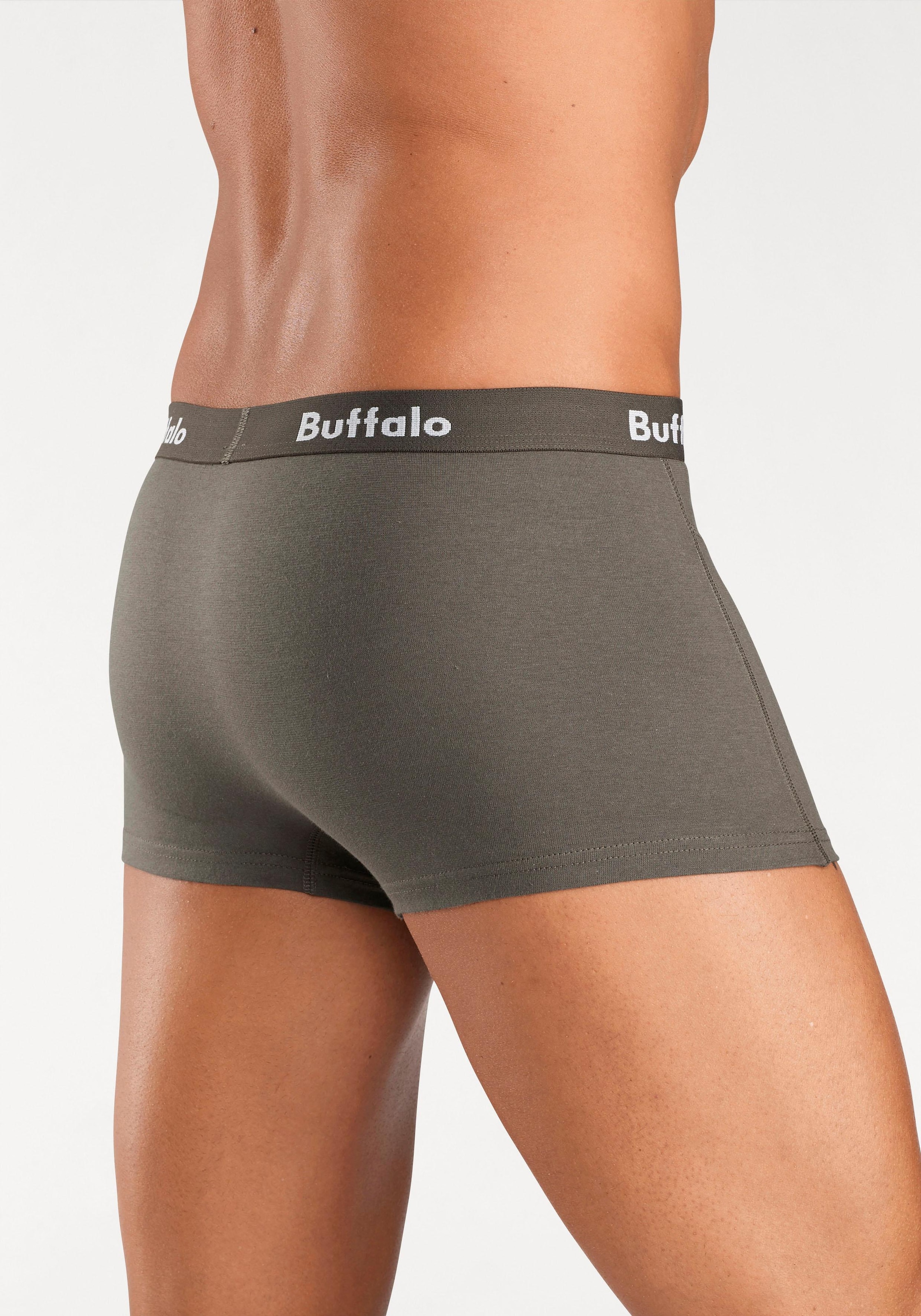 Buffalo Hipster, (Packung, 3 St.), knapp sitzende Boxershorts aus Baumwollmischung