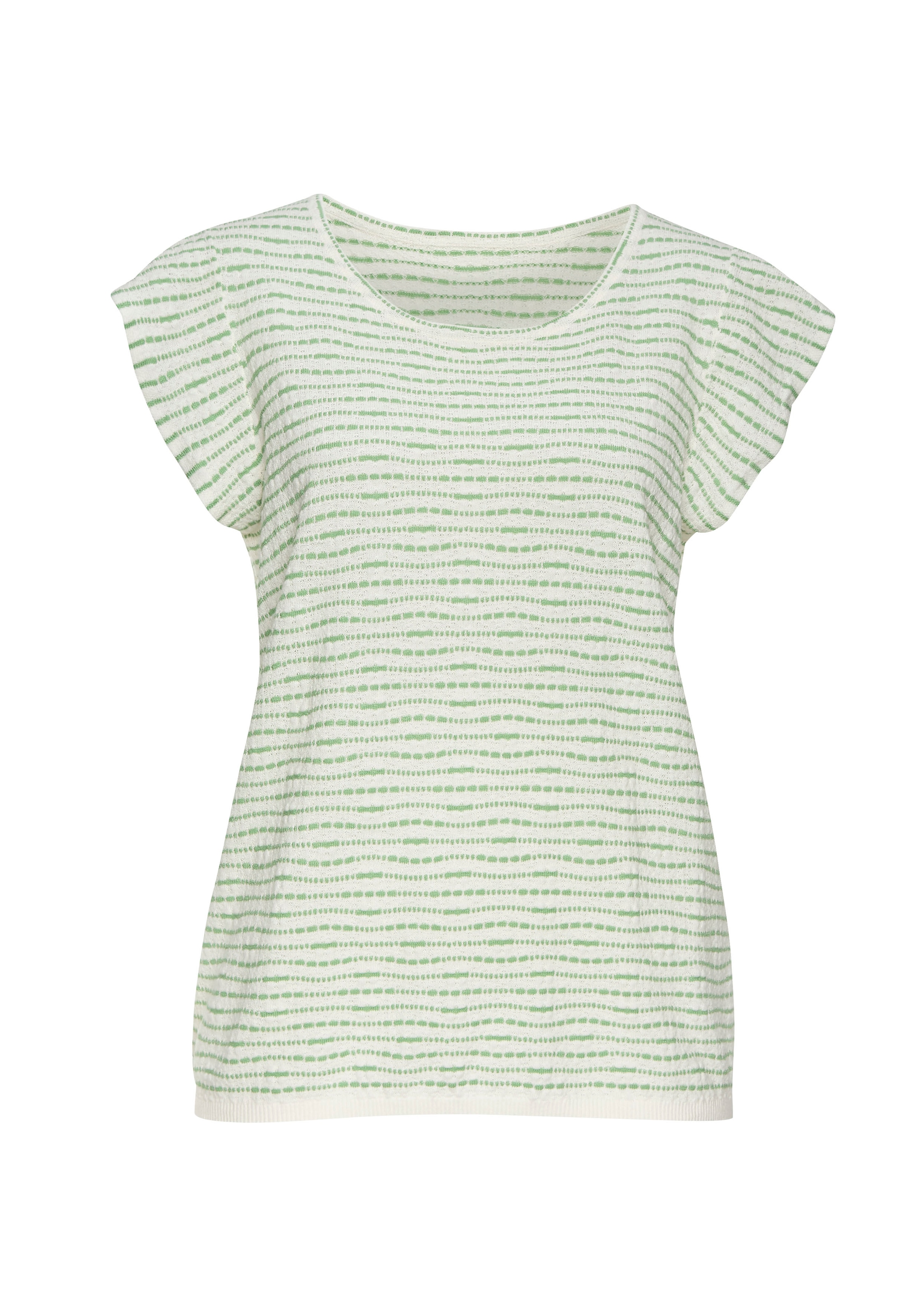 Vivance Rundhalsshirt »mit Flügelärmelchen«, aus leichter Feinstrickqualität