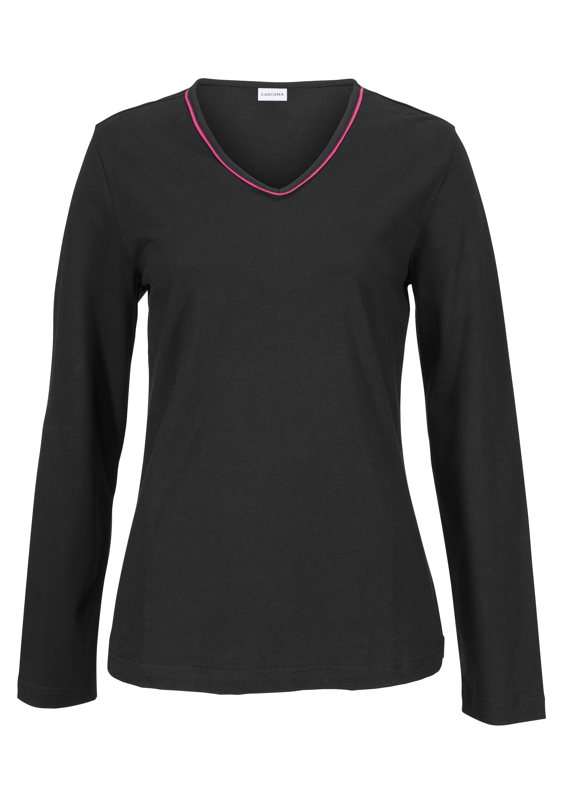 LASCANA Pyjama 2 Stk. tlg., mit kuscheliger Flanellhose