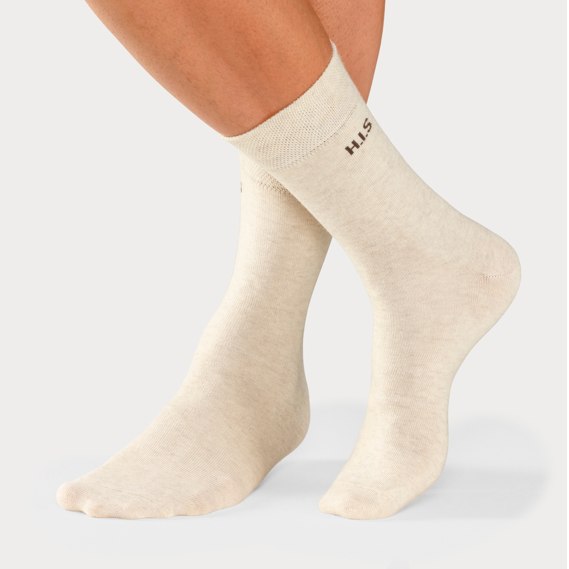 H.I.S Socken, (Packung, 4 Paar), mit druckfreiem Bündchen