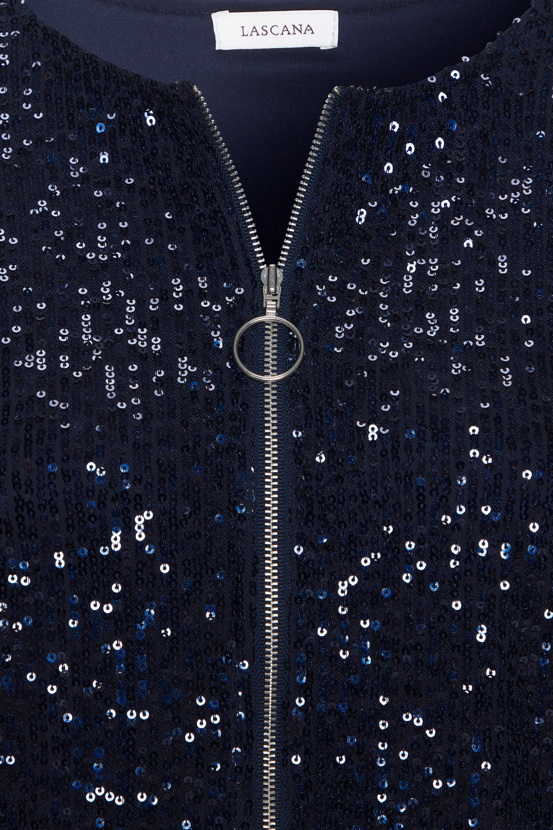 LASCANA mit Pailletten, festliche Bomberjacke, Paillettenjacke in Navy