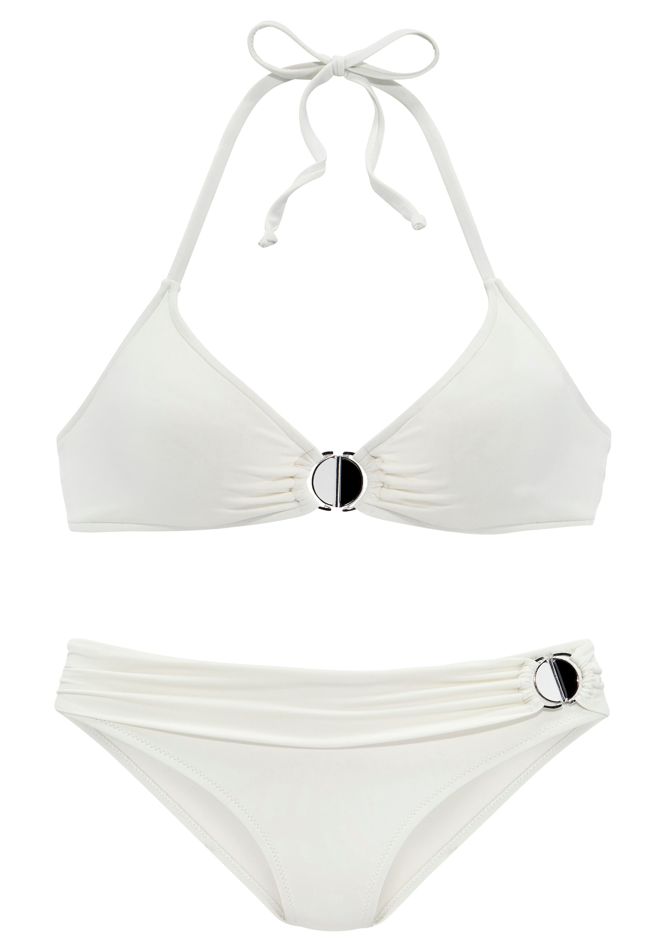 JETTE Triangel-Bikini, mit Zier-Accessoires