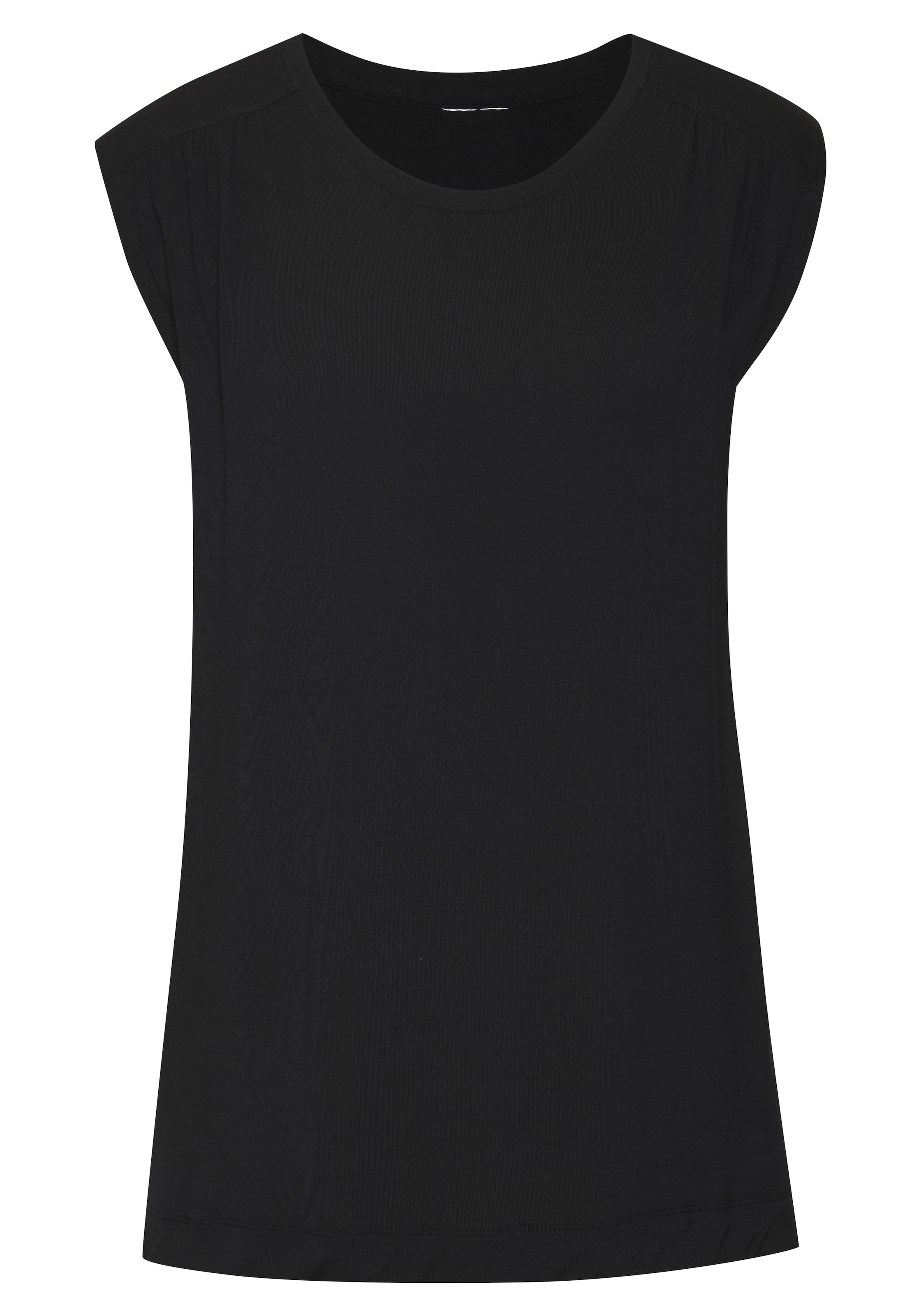 LASCANA Shirttop »mit dekorativer Schulterraffung«, aus weichem Viskose-Stretch