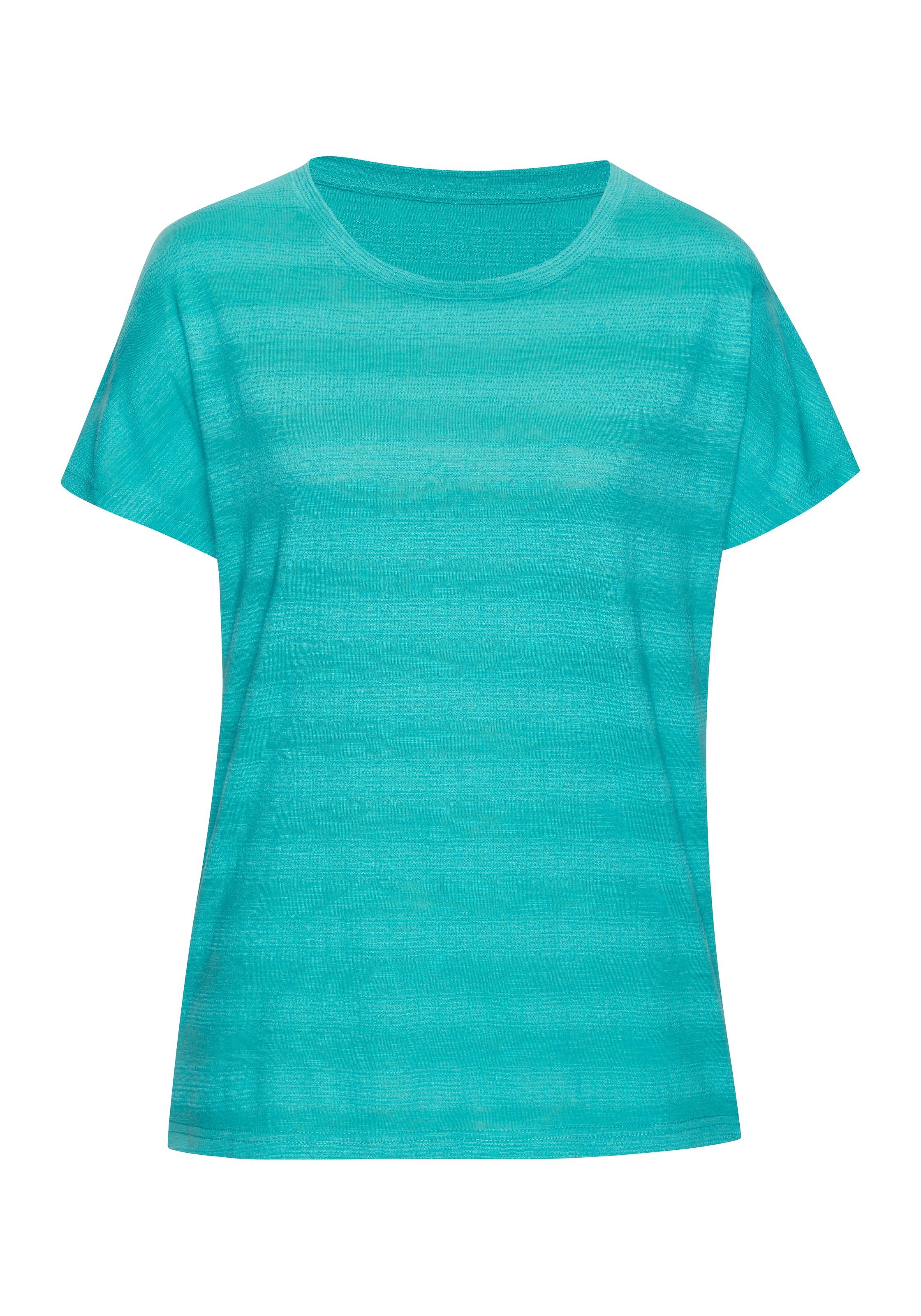 Vivance T-Shirt »mit modischer Strukturoptik«, (2er-Pack), aus pflegeleichter Qualität mit Baumwolle