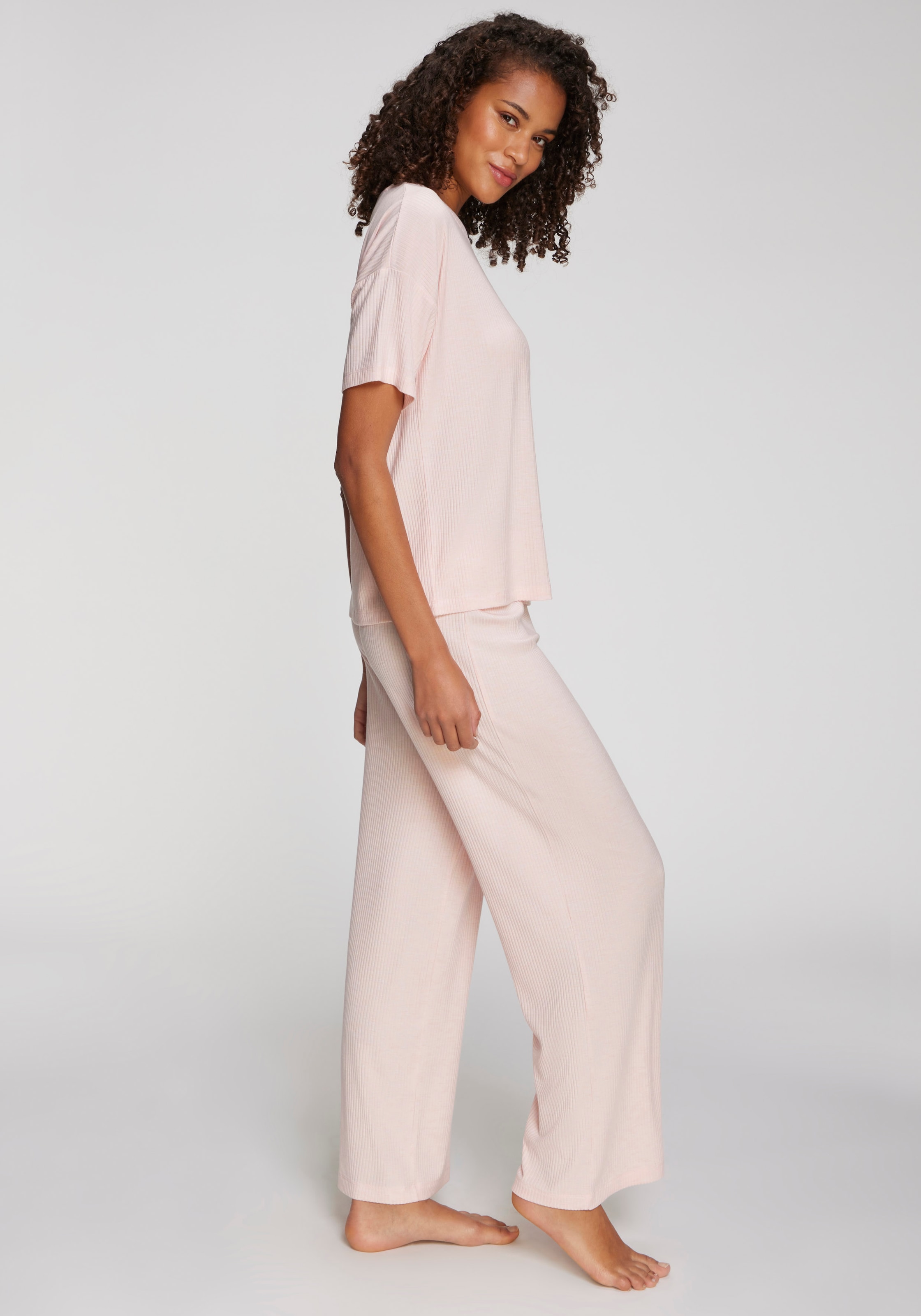 s.Oliver Pyjamahose  aus weicher Rippqualität