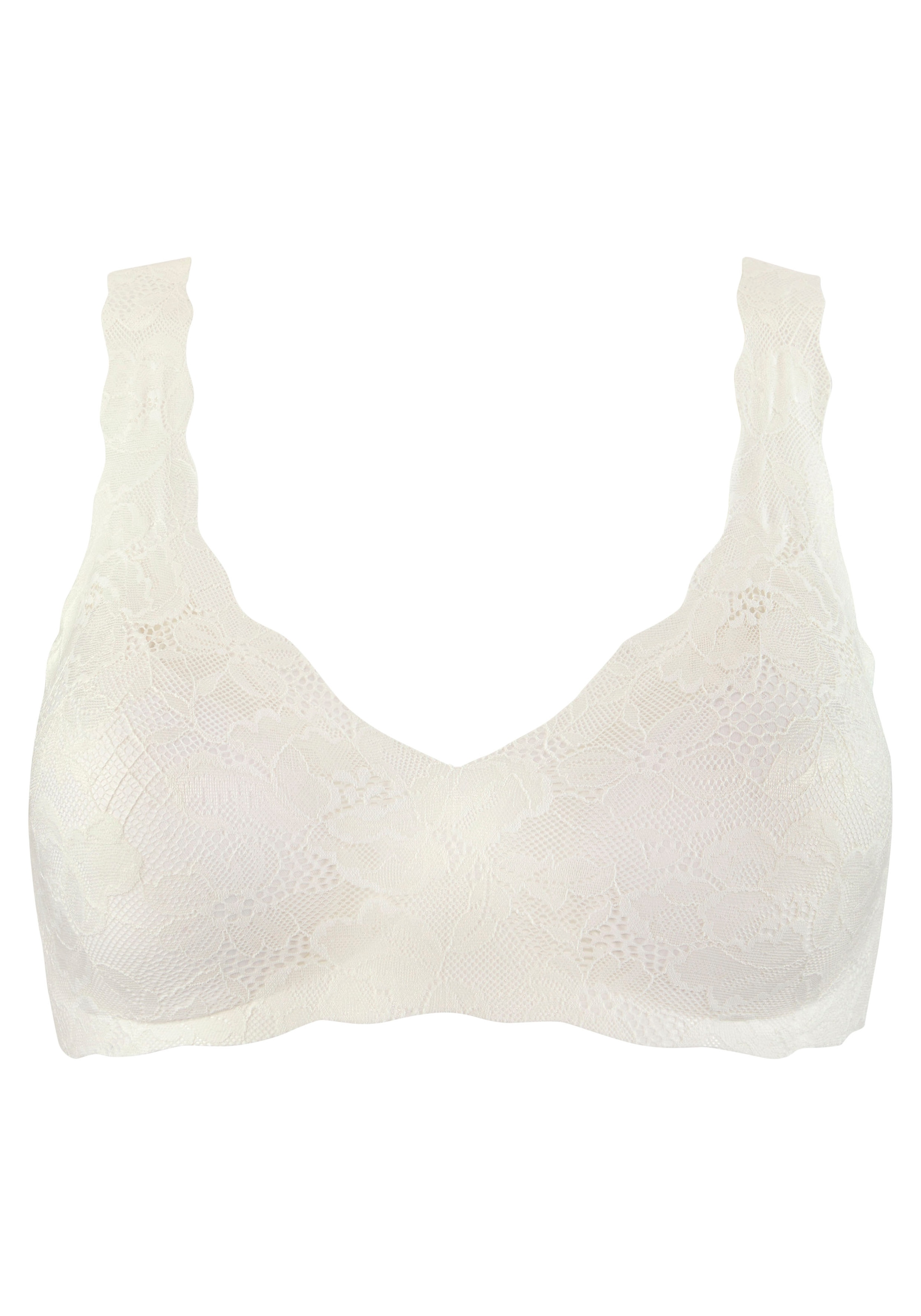 Nuance Bralette-BH, ohne Bügel mit seamless Spitze und herausnehmbaren Pads, Dessous