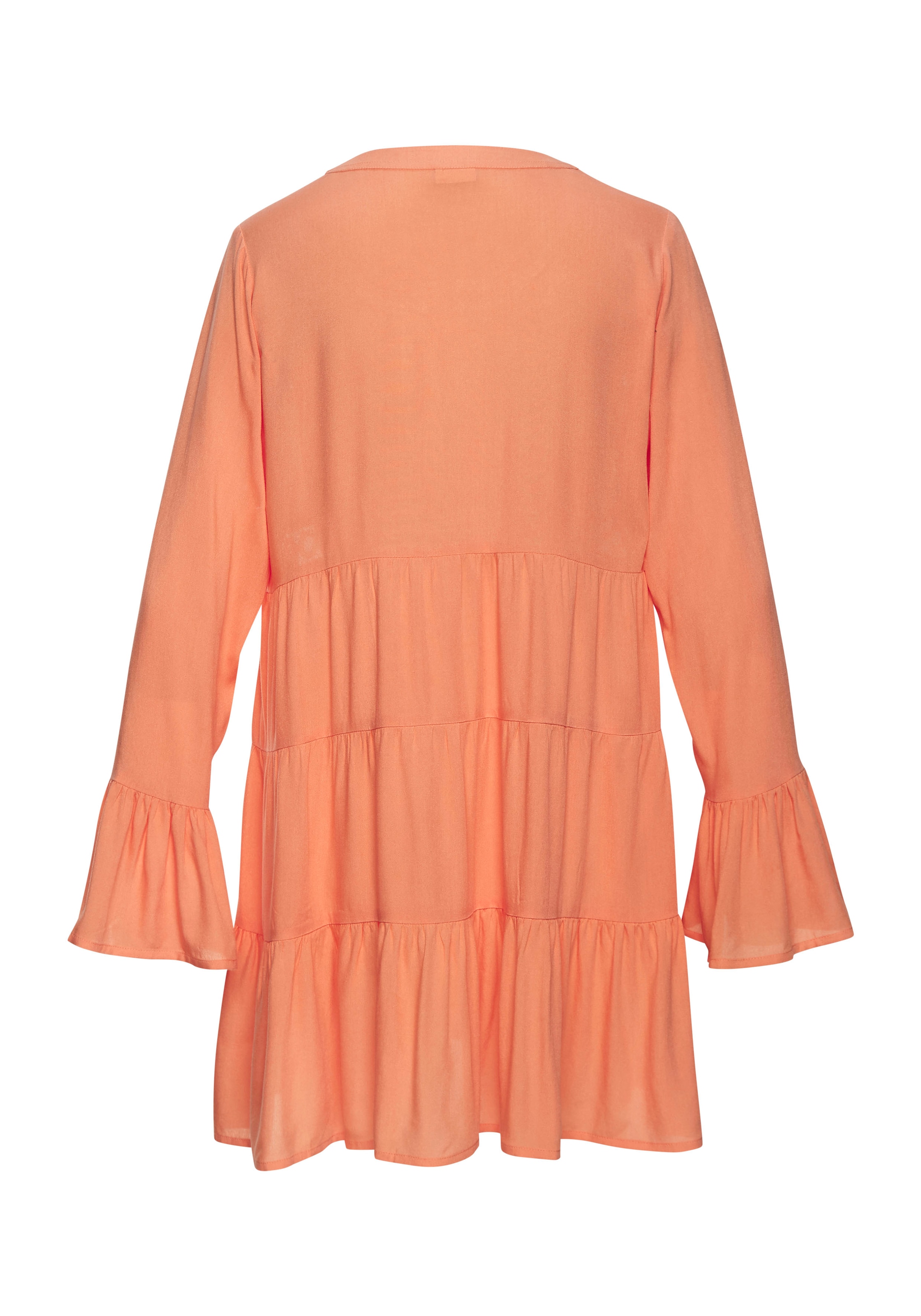 LASCANA Longbluse, mit Spitzeneinsätzen, Tunika, Blusenkleid, Strandmode