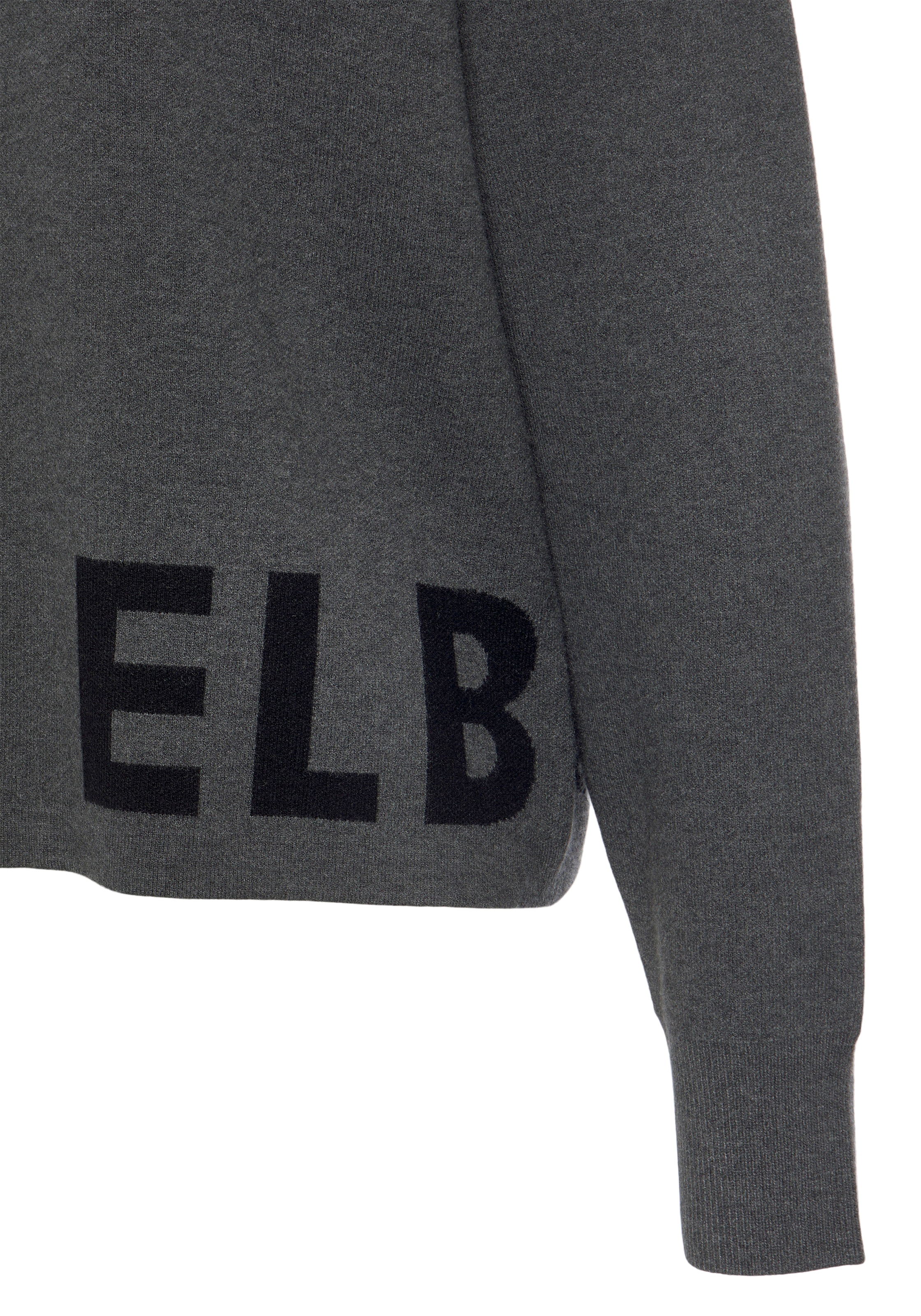 Elbsand Strickpullover, aus hochwertigem Strick mit eingestricktem Logo, Loungewear
