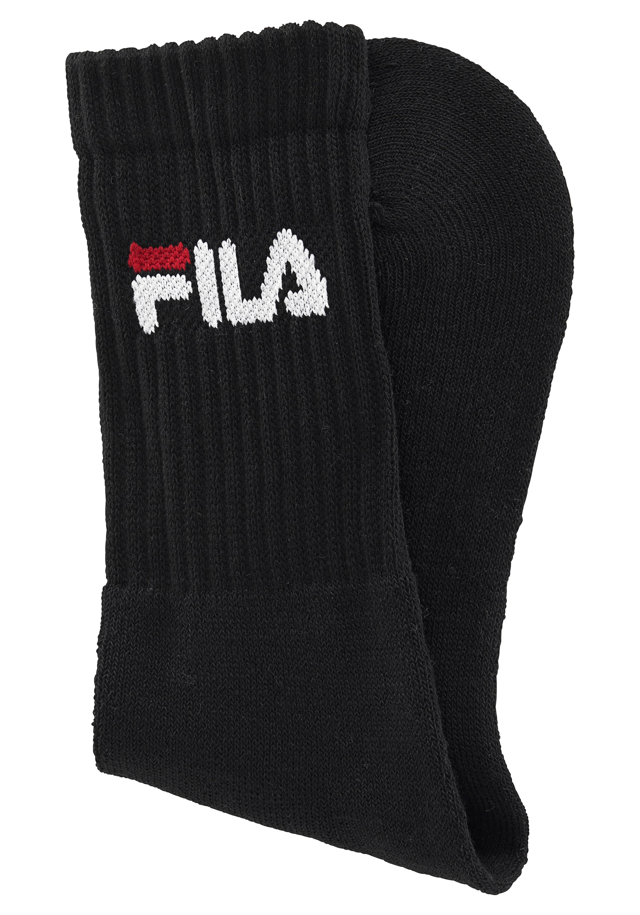 Fila Tennissocken »UNISEX CREW TENNIS FULL TERRY SOCKS« 6 Stk. tlg. Sportsocken, flache Zehennaht