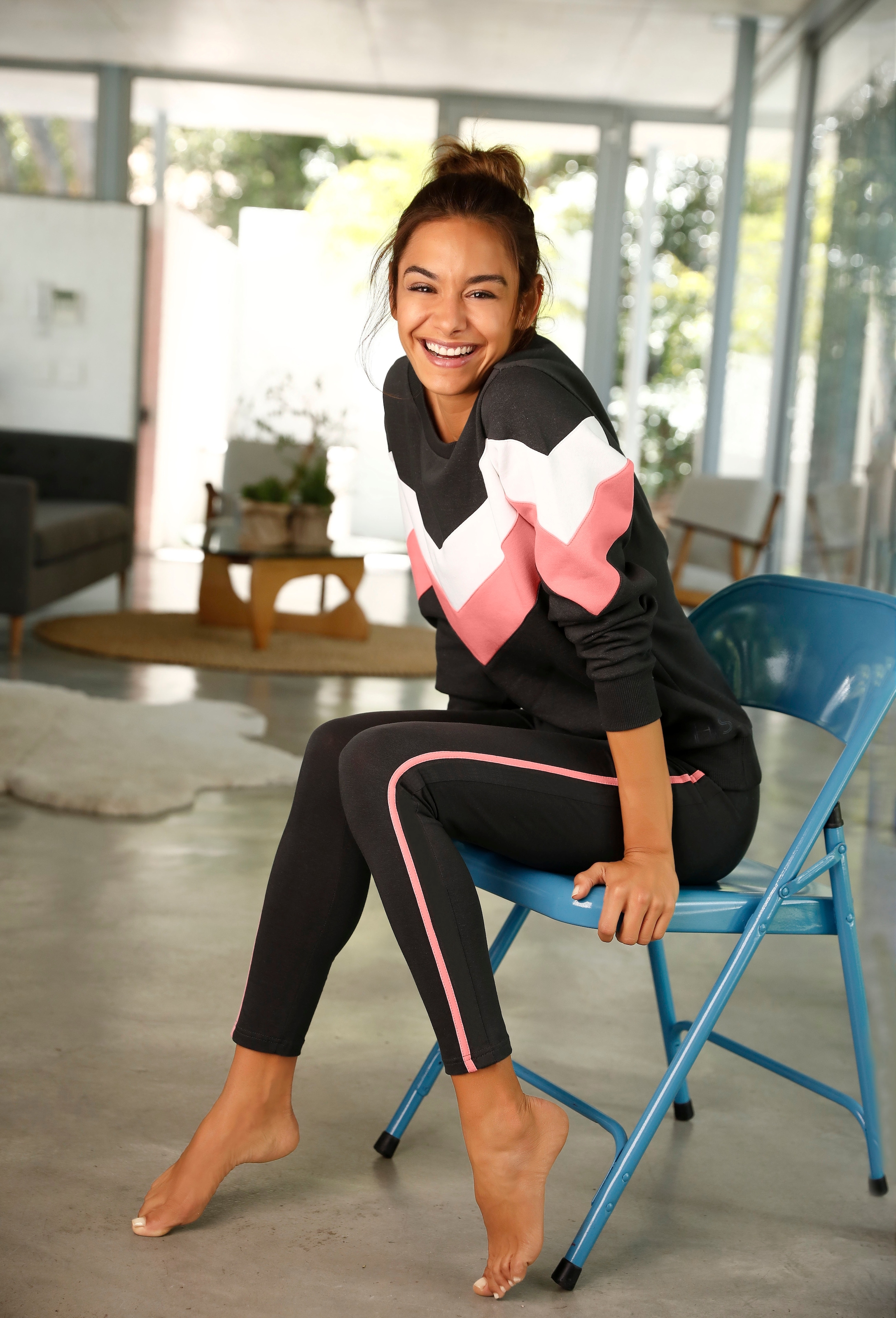 H.I.S Leggings  mit seitlichem Streifen und bequemen Bund, Home- und Loungewear