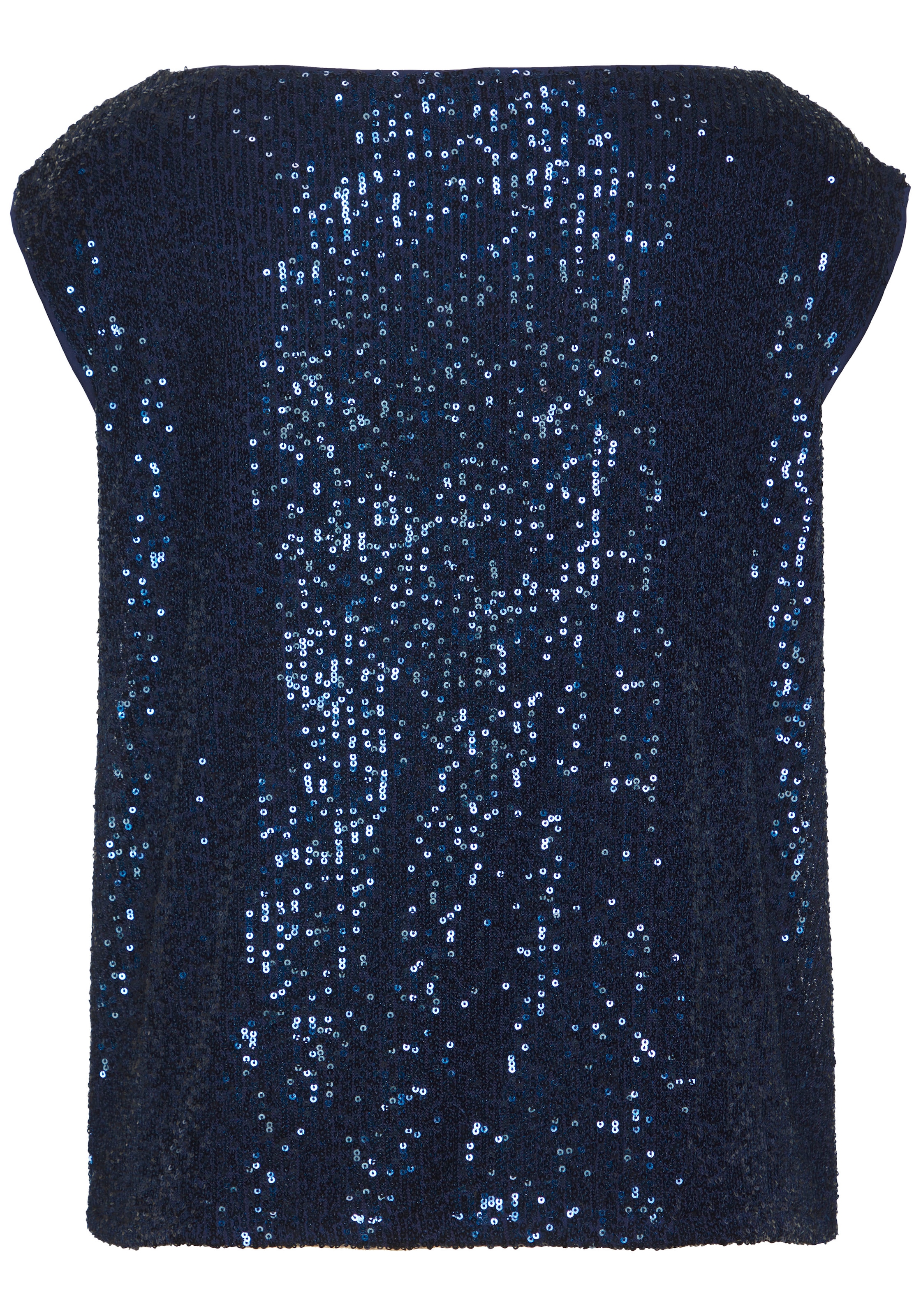 LASCANA Paillettenshirt mit breiten Trägern, Partytop, festlich