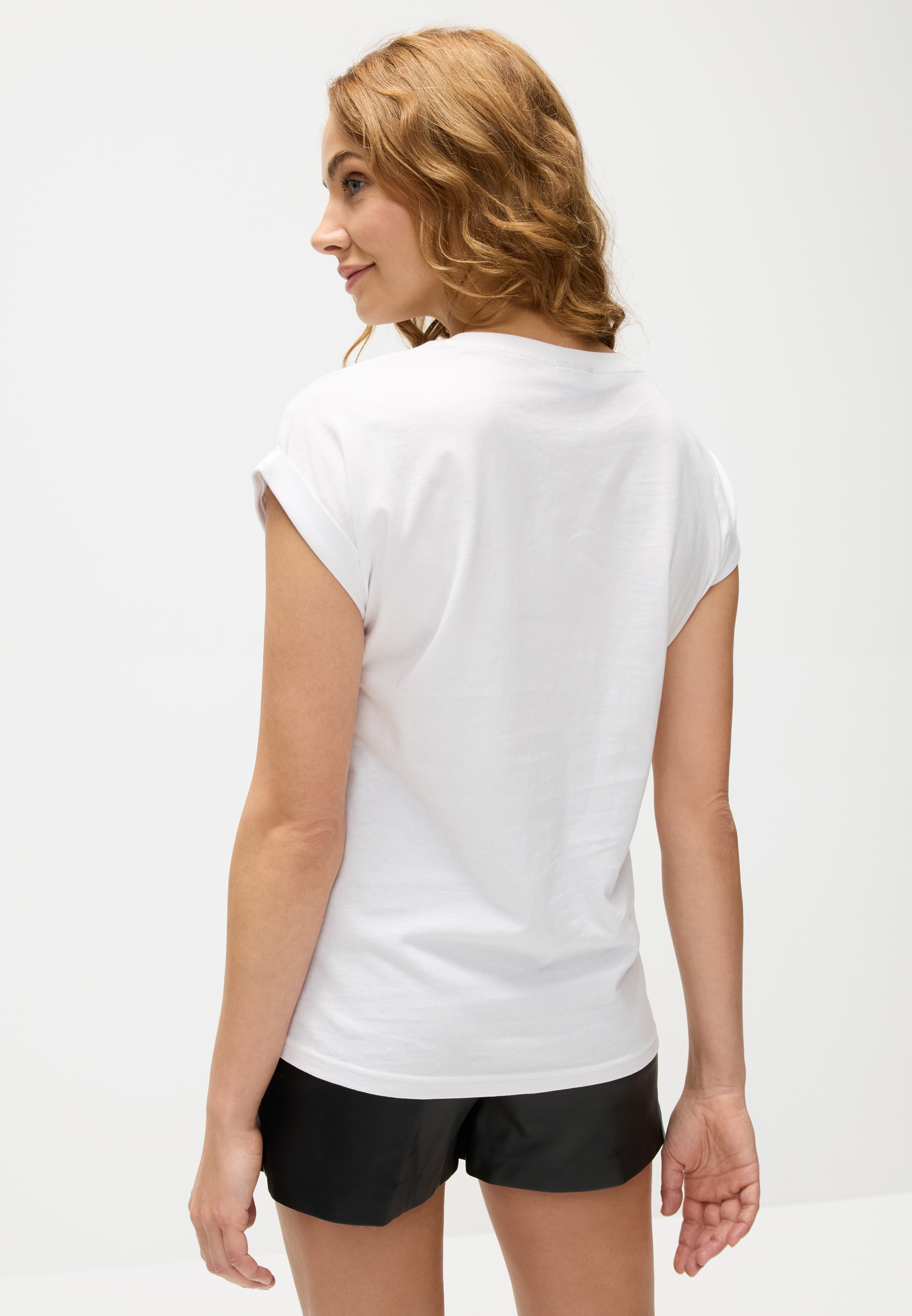 LASCANA Print-Shirt, aus Baumwolle, Damen T-Shirt, Basic