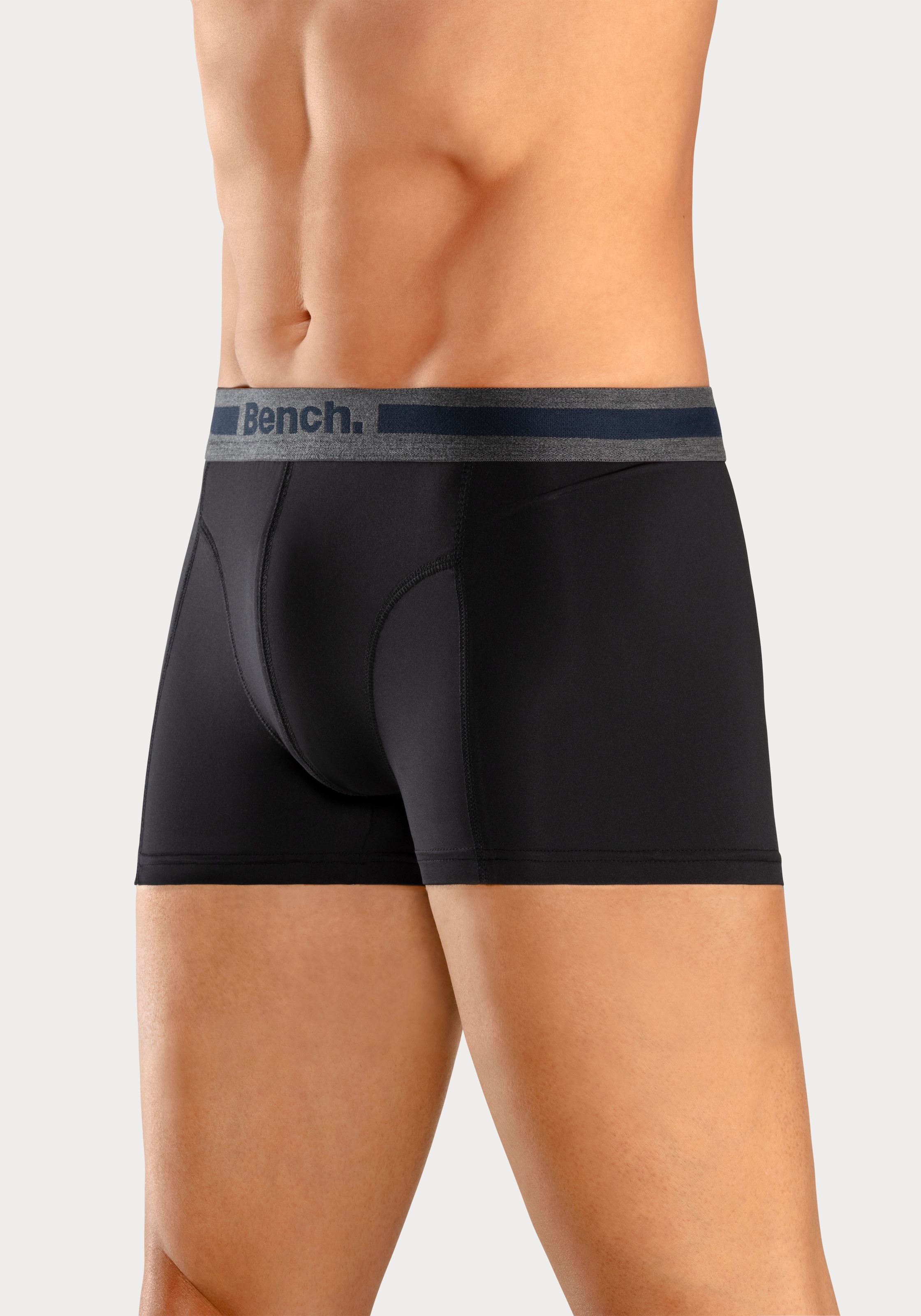 Bench. Boxer »Boxershorts für Herren«, (Packung, 4 St.), Unterhosen mit Overlock-Nähten vorn