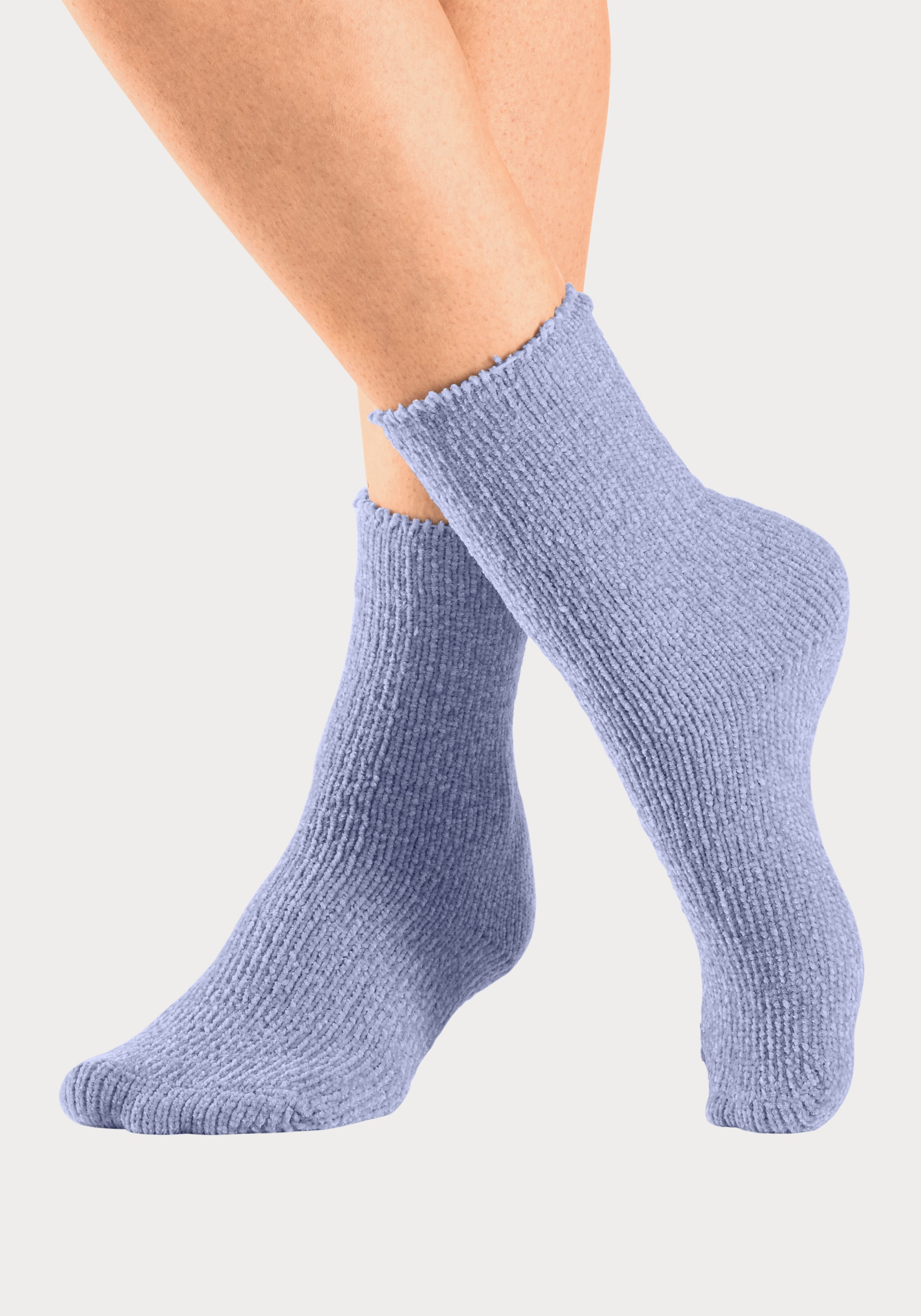 Lavana Kuschelsocken Packung, 5 Paar tlg. ideal als Bettsocken