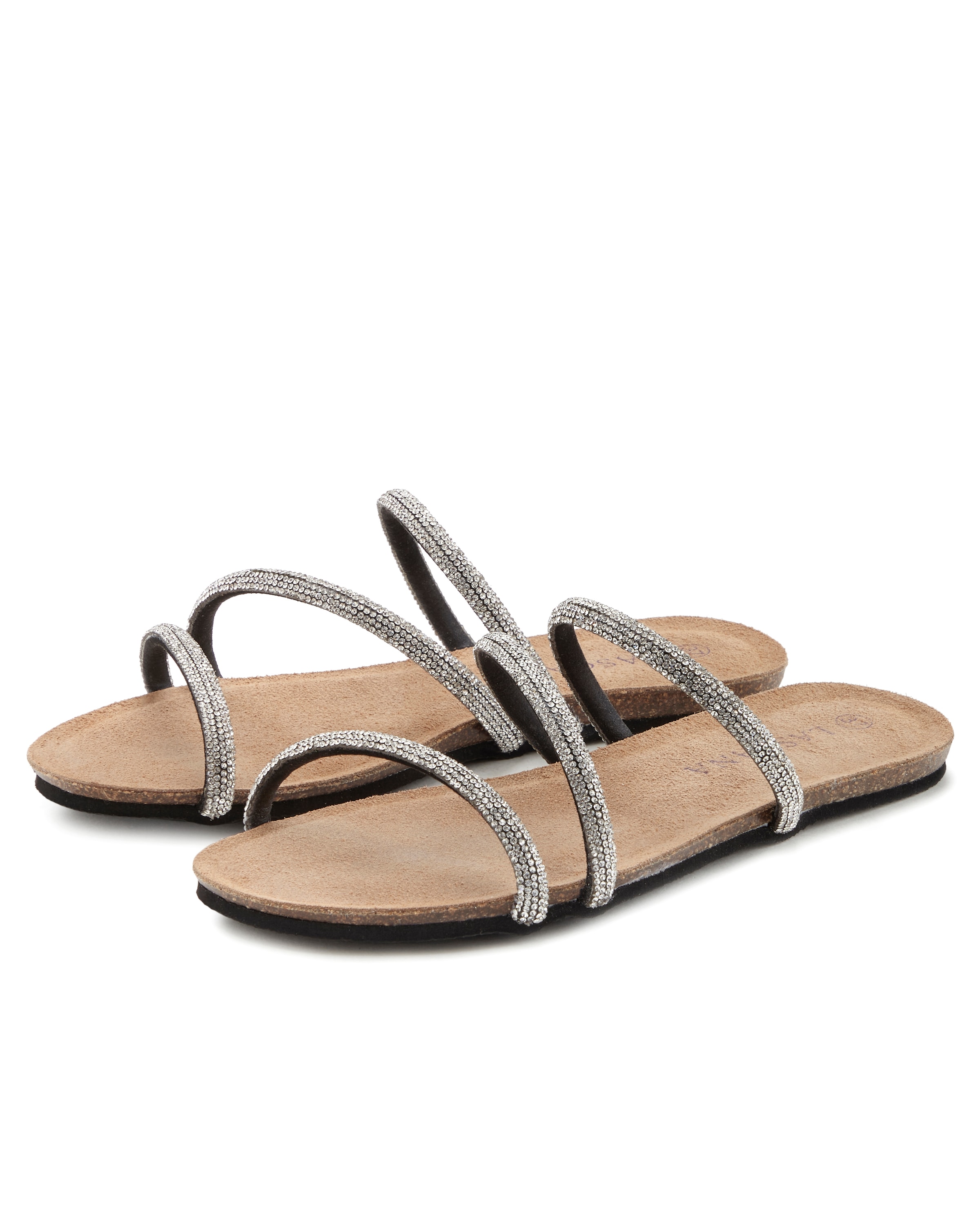 LASCANA Pantolette, Sandale, Mule, offener Schuh, hochwertiges Korkfußbett