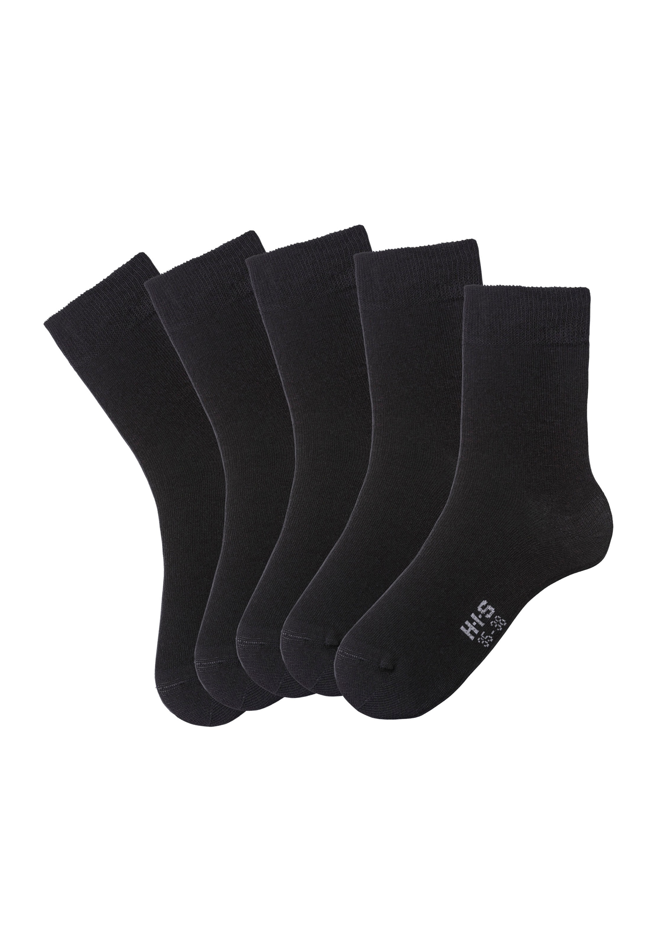 H.I.S Basicsocken Packung, 5 Paar tlg. mit besonders weichem Bündchen