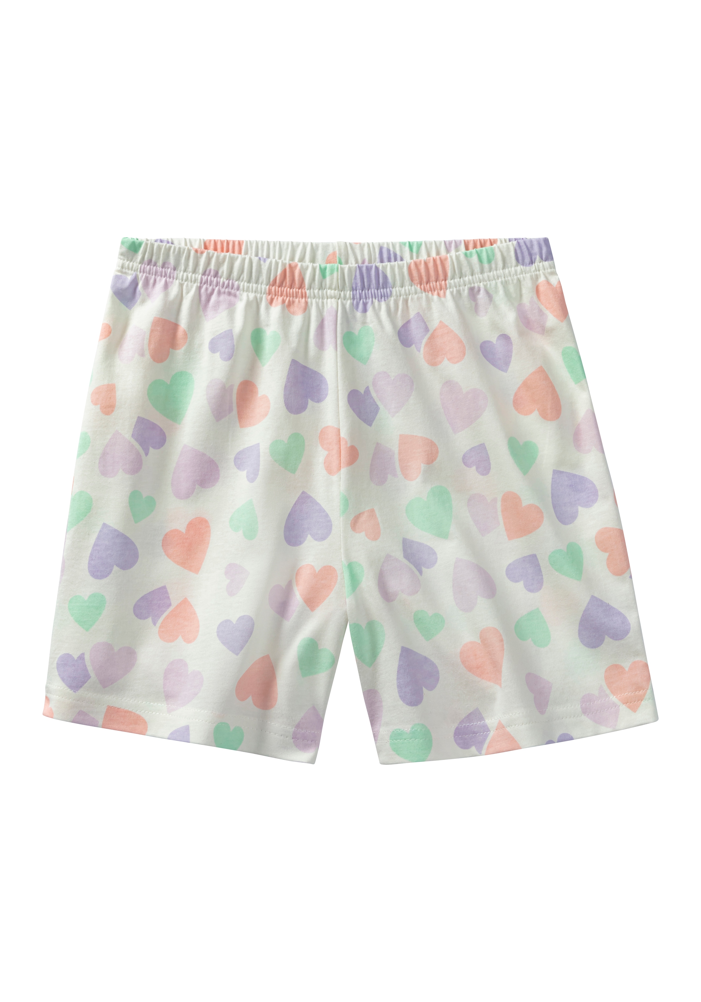 petite fleur Pyjama, (2 tlg., 1 Stück), Schlafanzug mit modisch kurzem Shirt